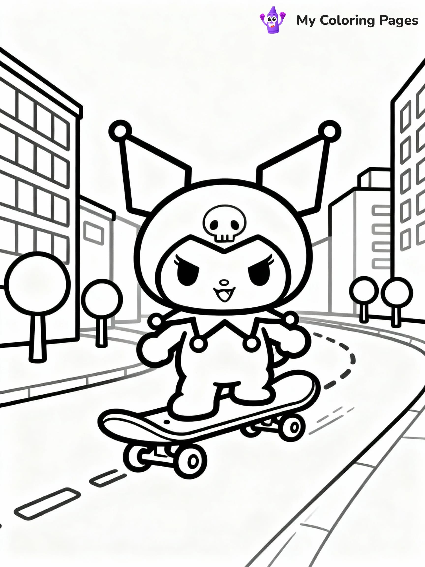 Kuromi Coloring Pages - 2