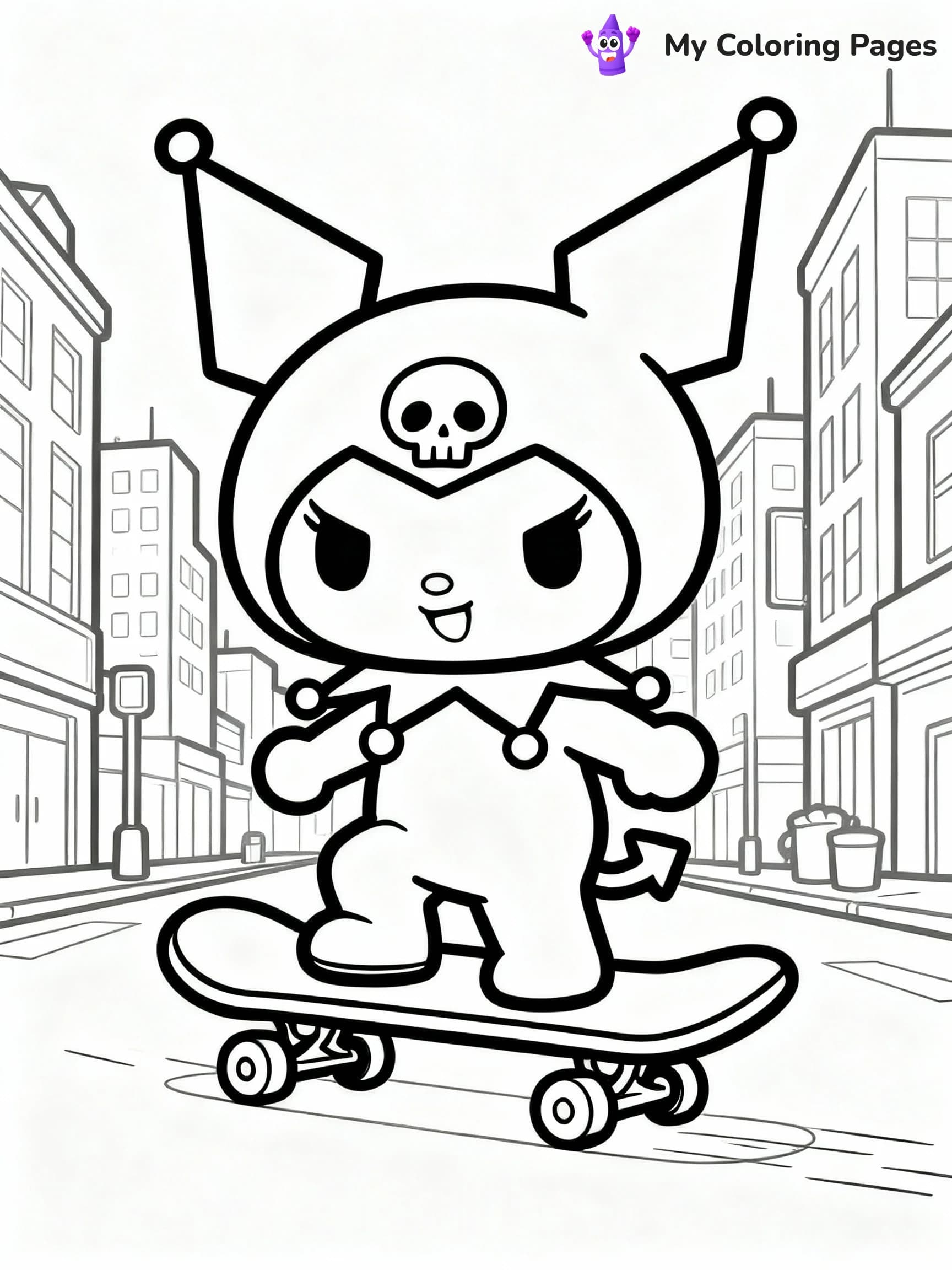 Kuromi Coloring Pages - 1