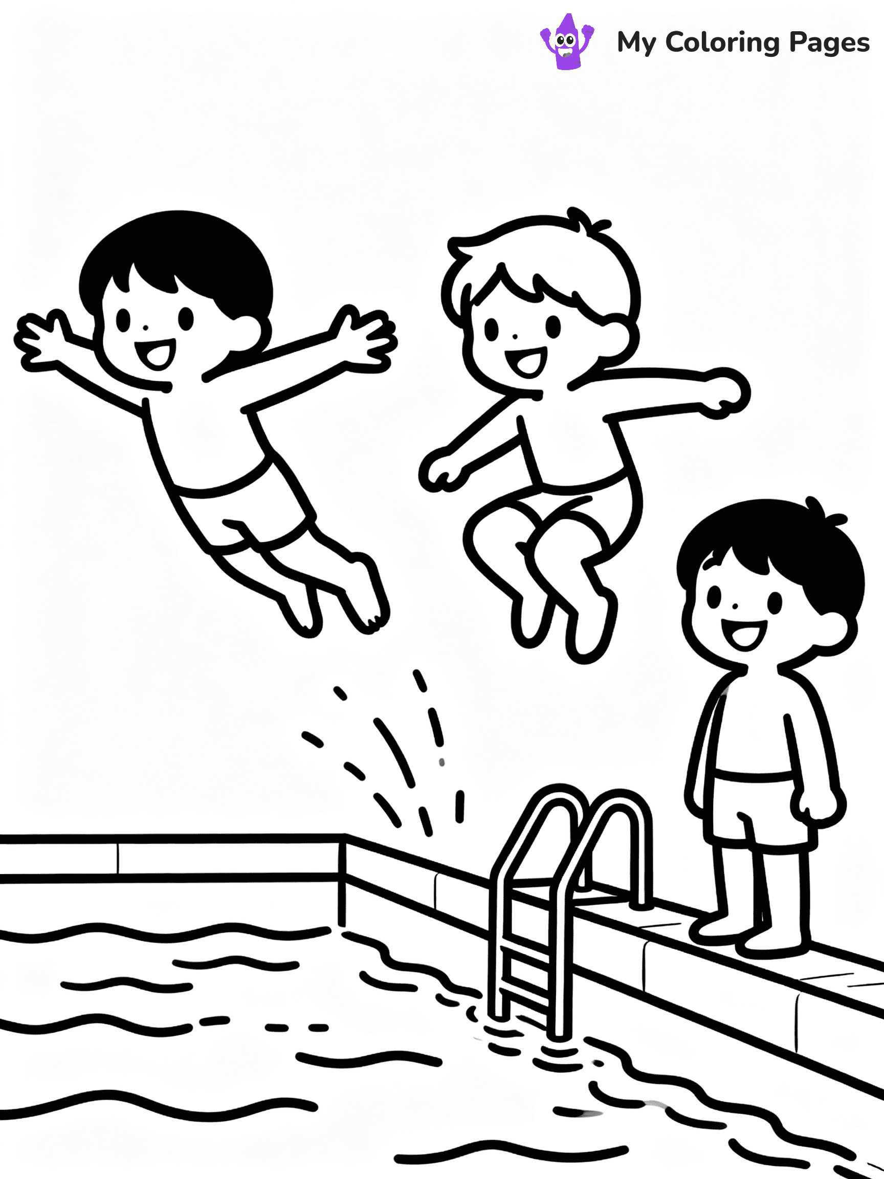 Swimming Pool Coloring Pages - 25