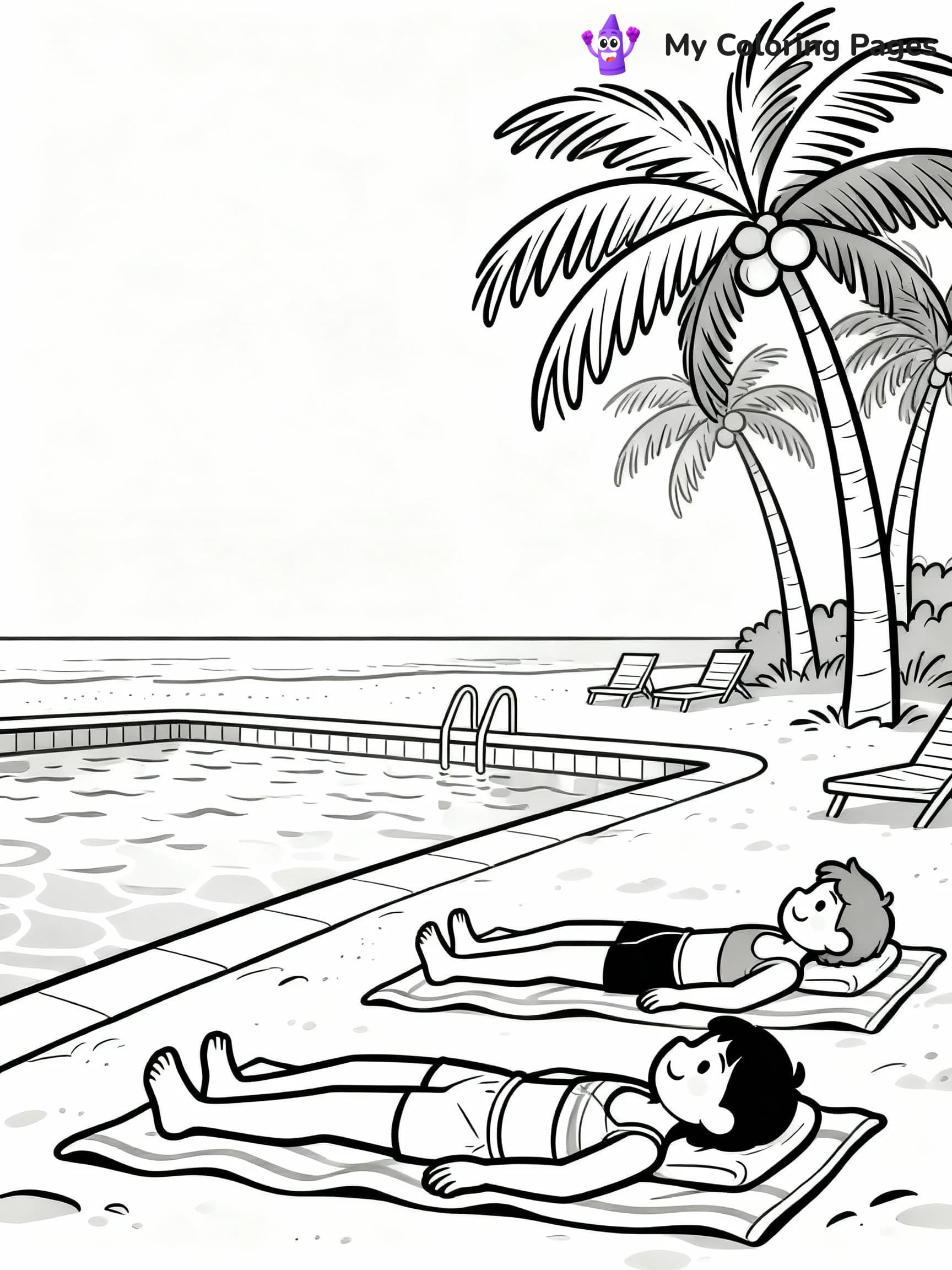 Swimming Pool Coloring Pages - 22