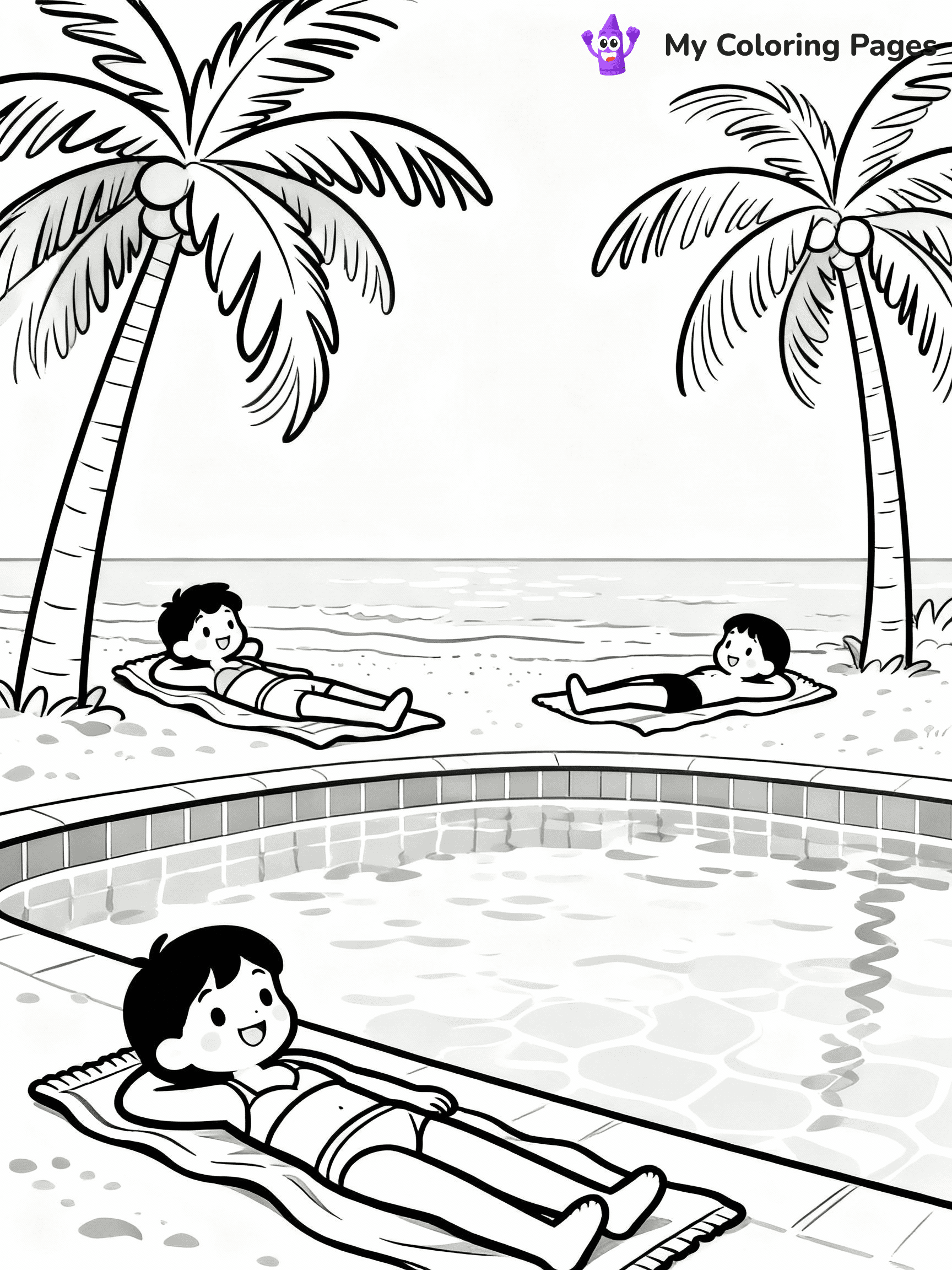 Swimming Pool Coloring Pages - 20