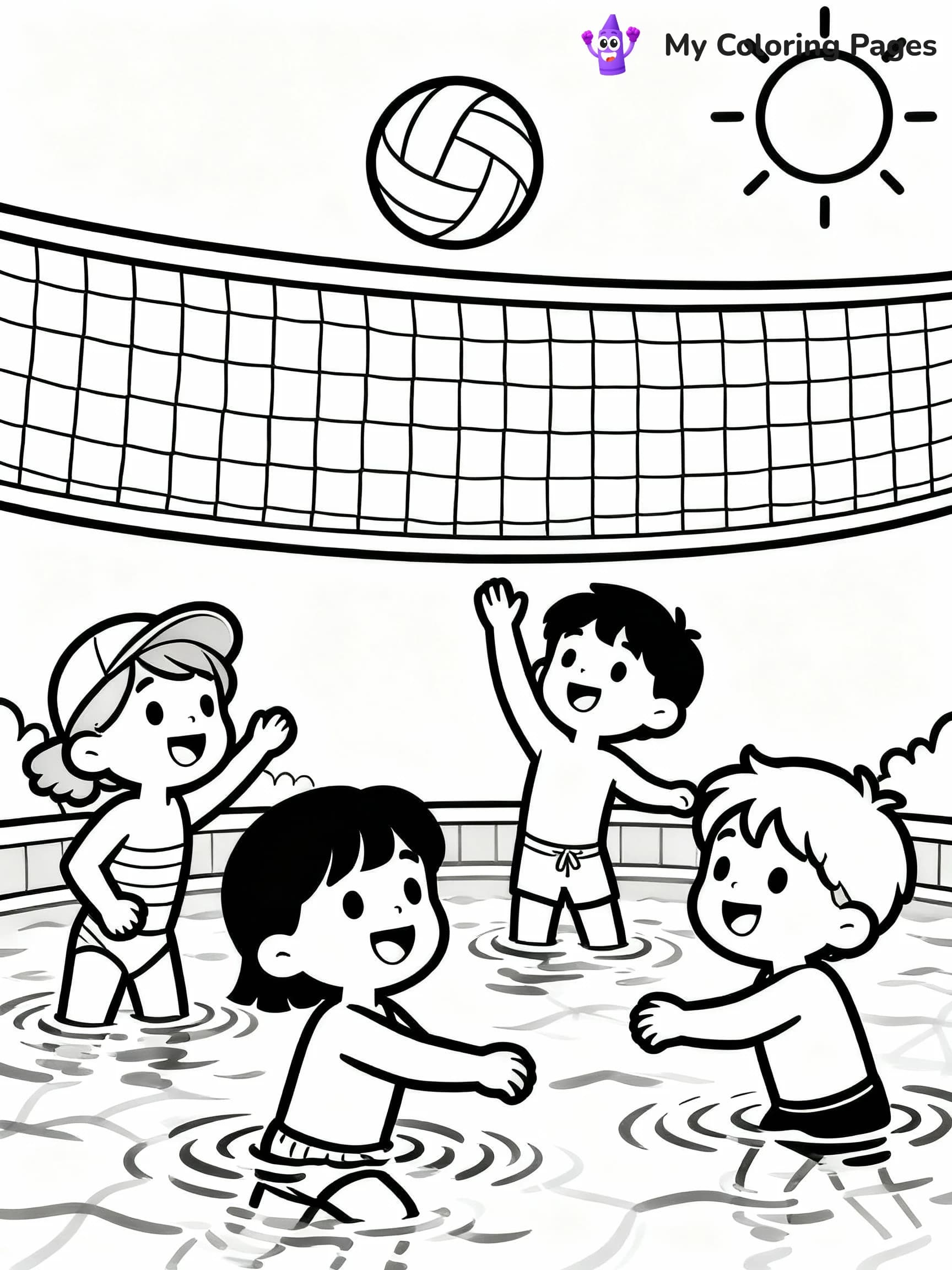 Swimming Pool Coloring Pages - 18