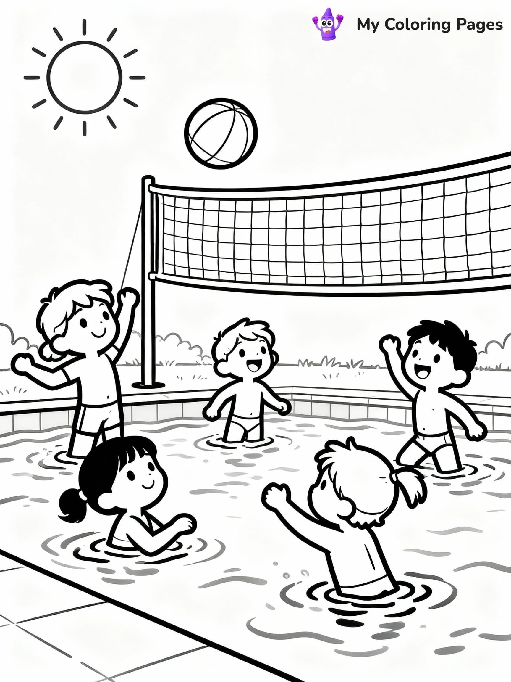 Swimming Pool Coloring Pages - 17