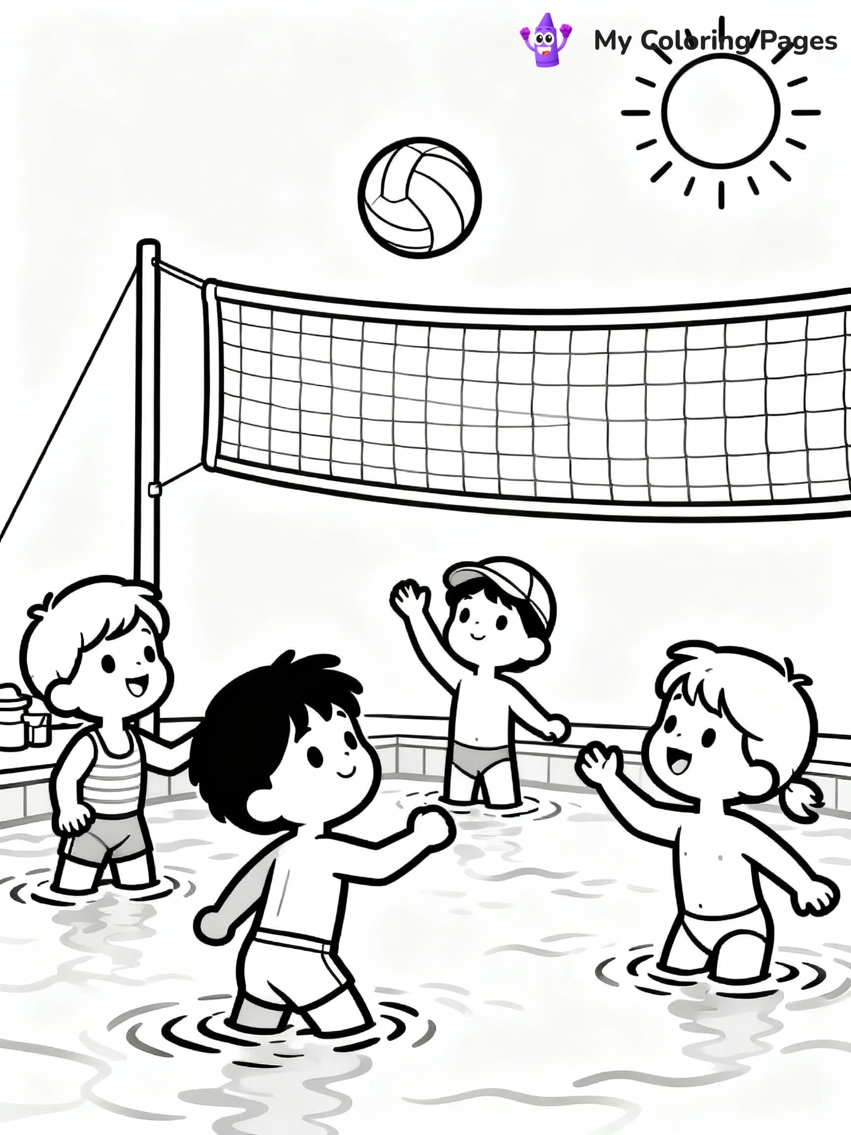 Swimming Pool Coloring Pages - 16