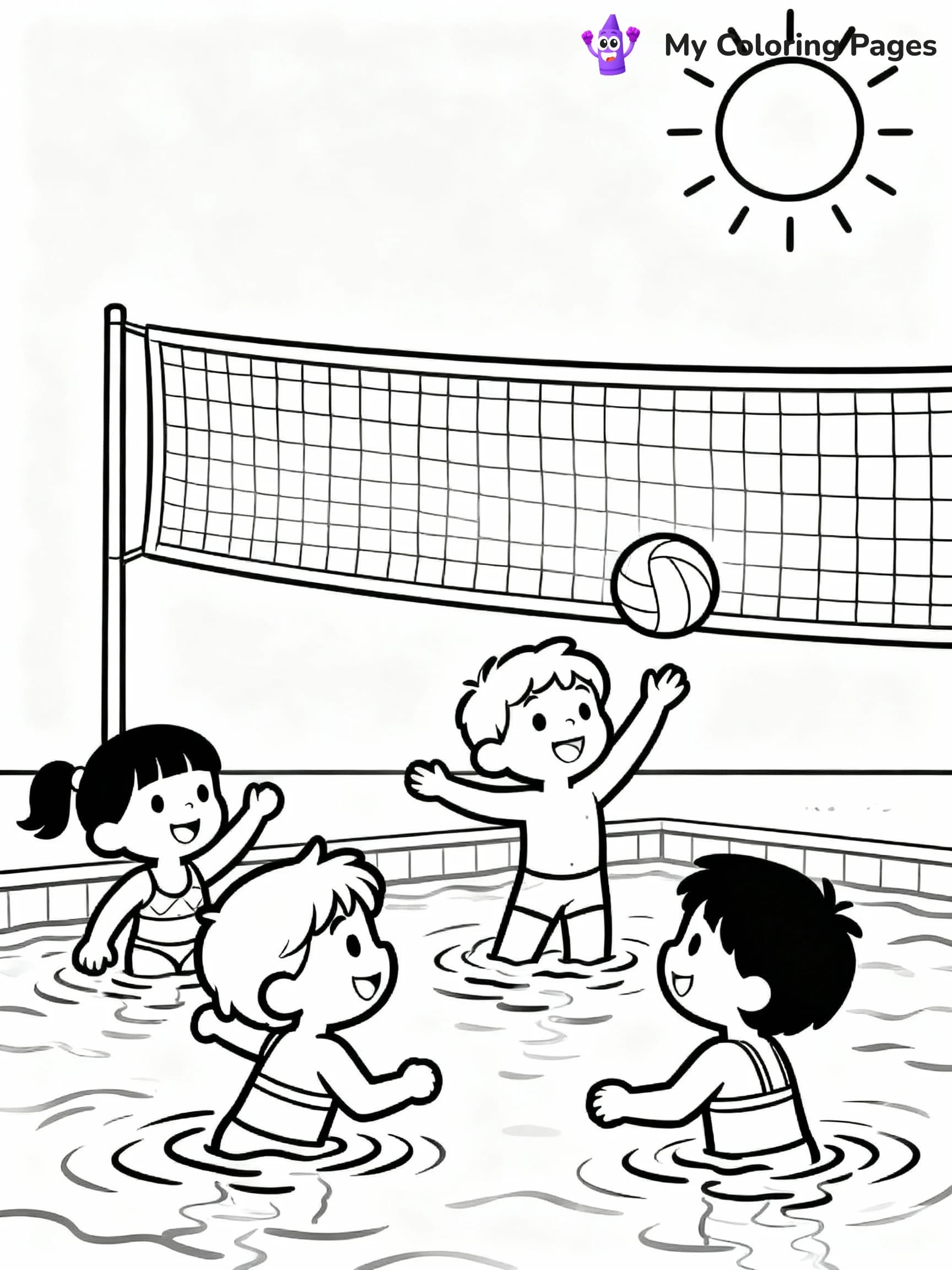 Swimming Pool Coloring Pages - 15