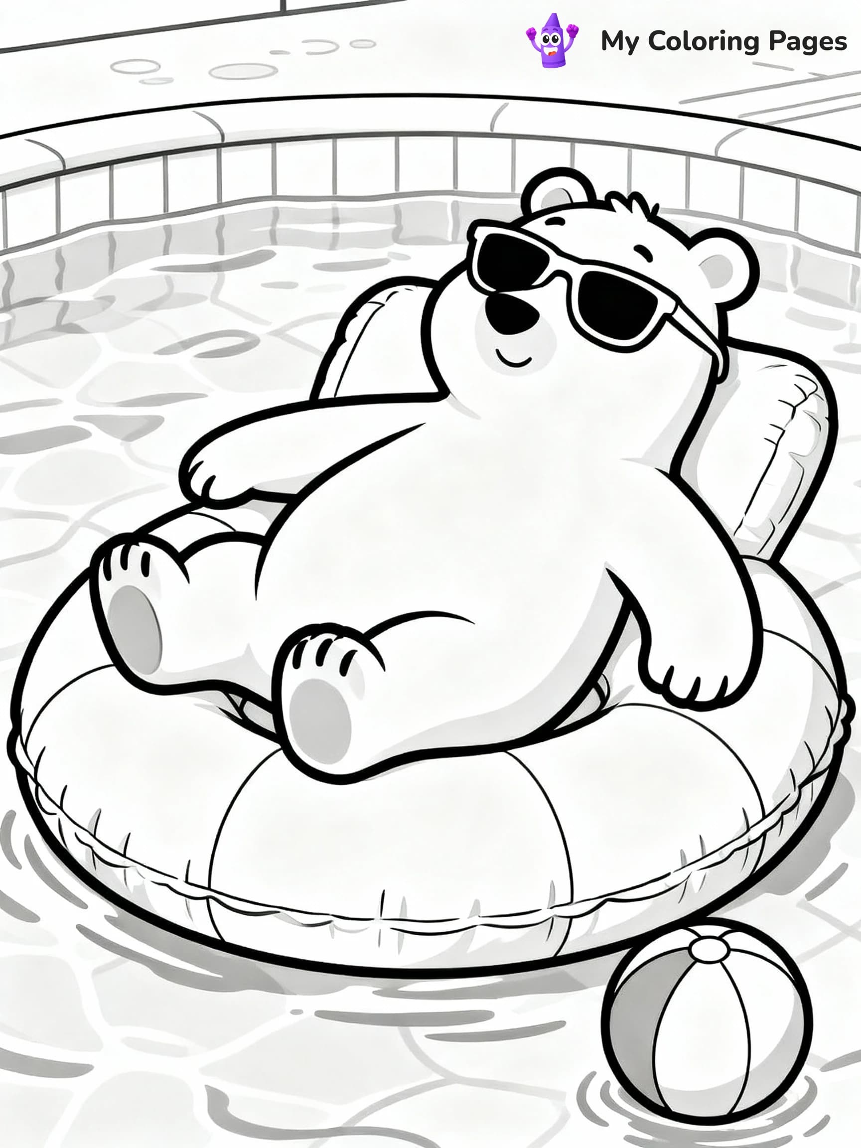 Swimming Pool Coloring Pages - 5