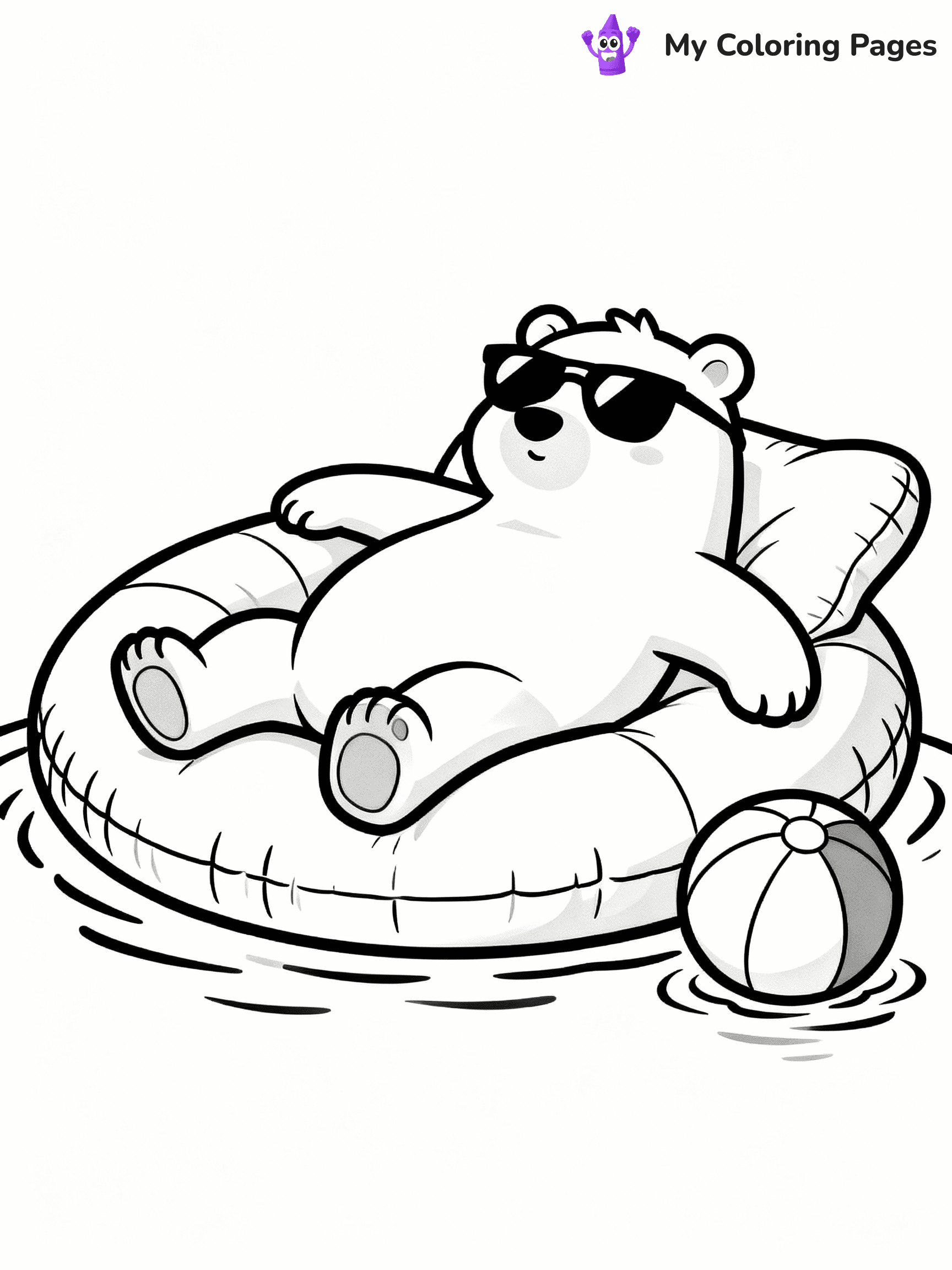 Swimming Pool Coloring Pages - 4