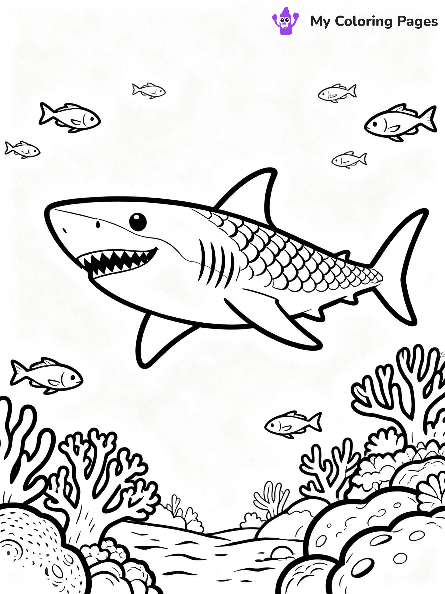 Great White Shark Coloring Pages - 15