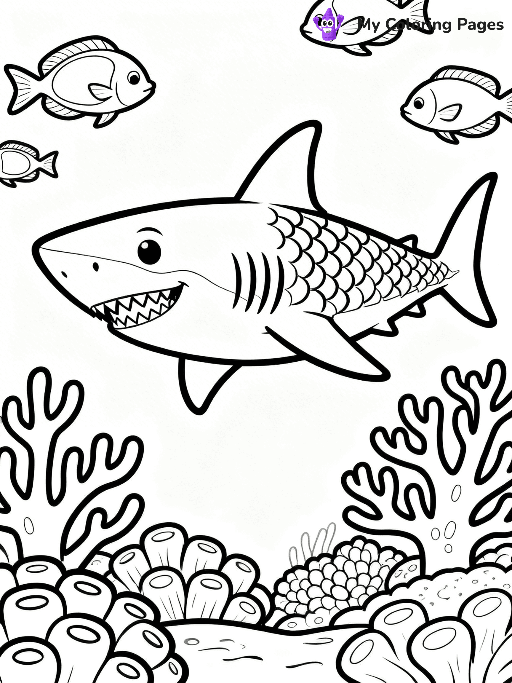 Great White Shark Coloring Pages - 14