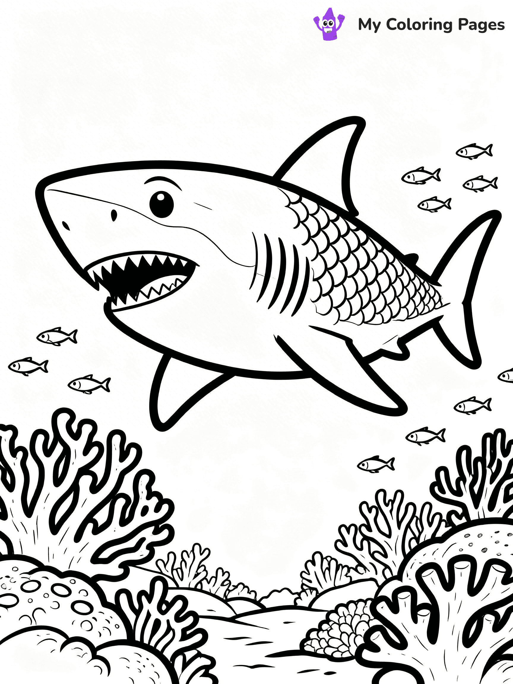 Great White Shark Coloring Pages - 13