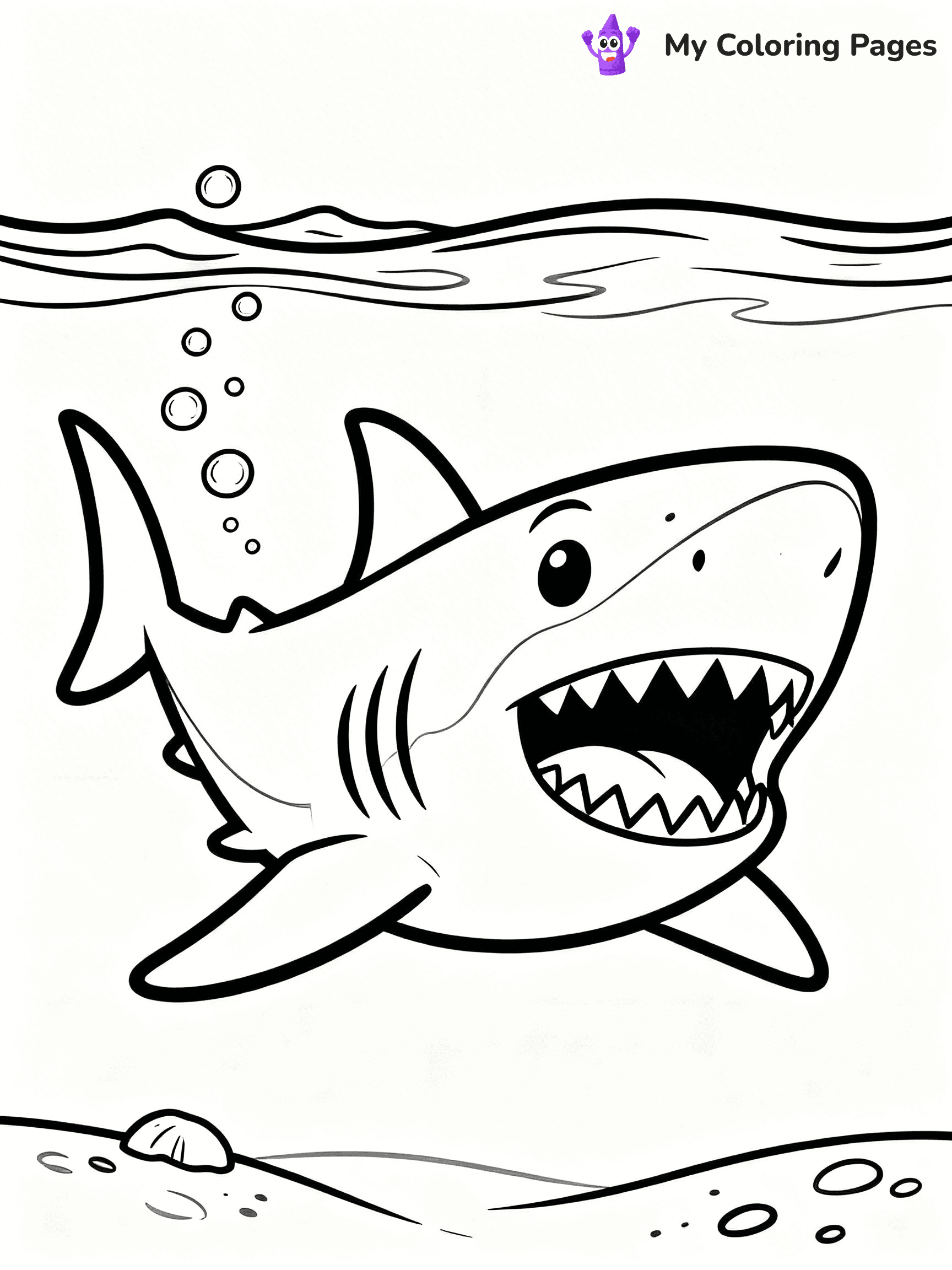 Great White Shark Coloring Pages - 10
