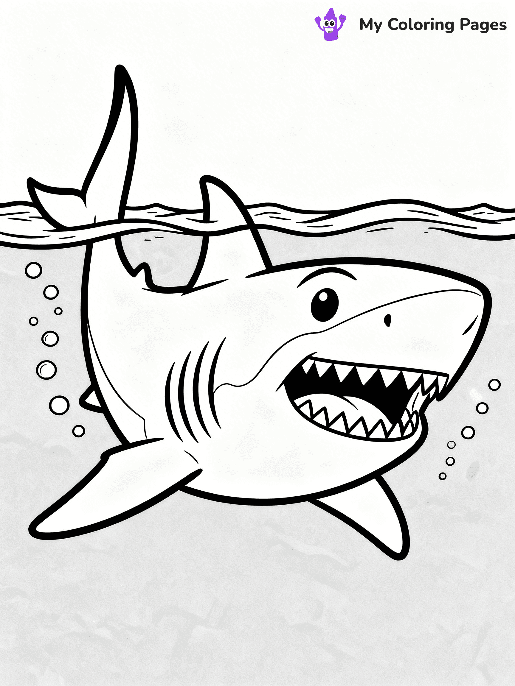 Great White Shark Coloring Pages - 6
