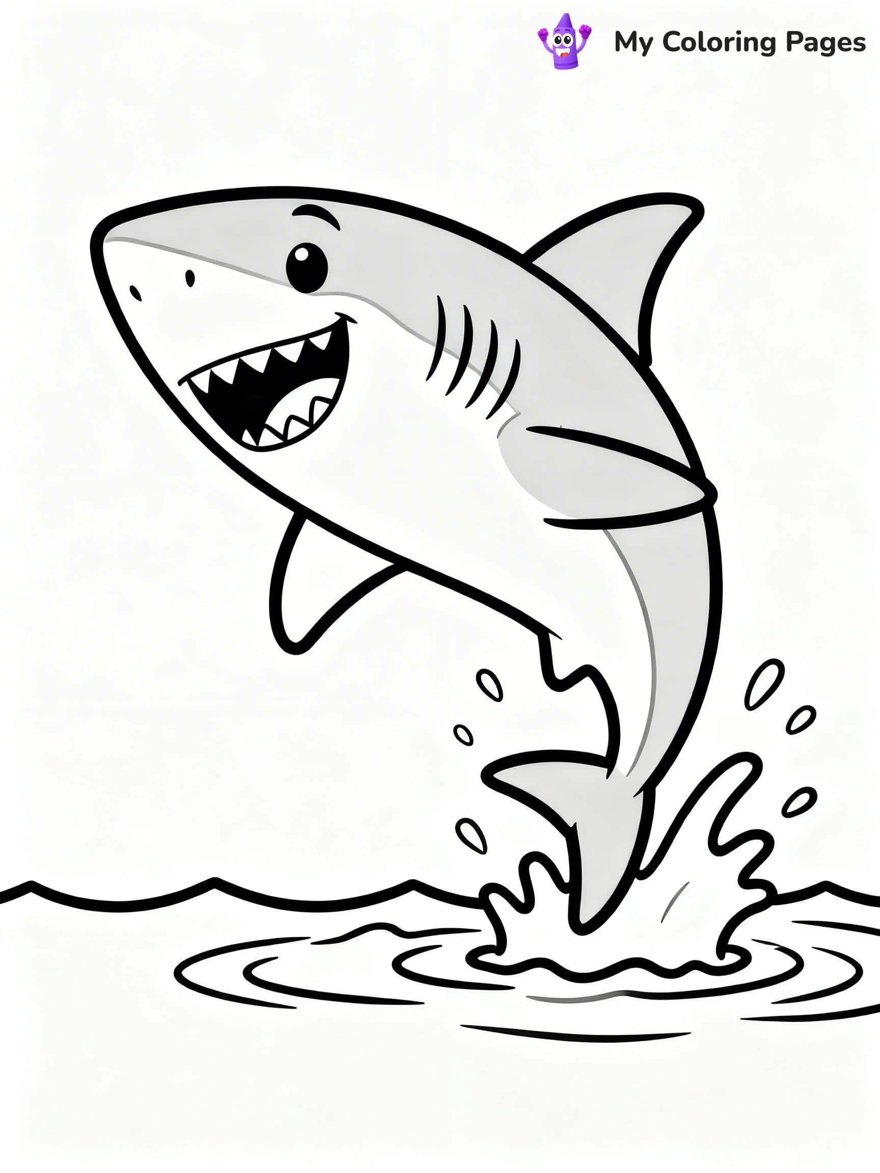 Great White Shark Coloring Pages - 5