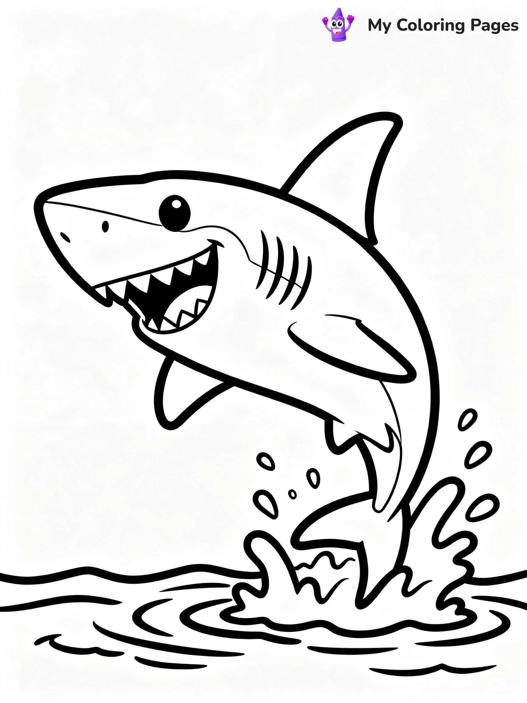 Great White Shark Coloring Pages - 4