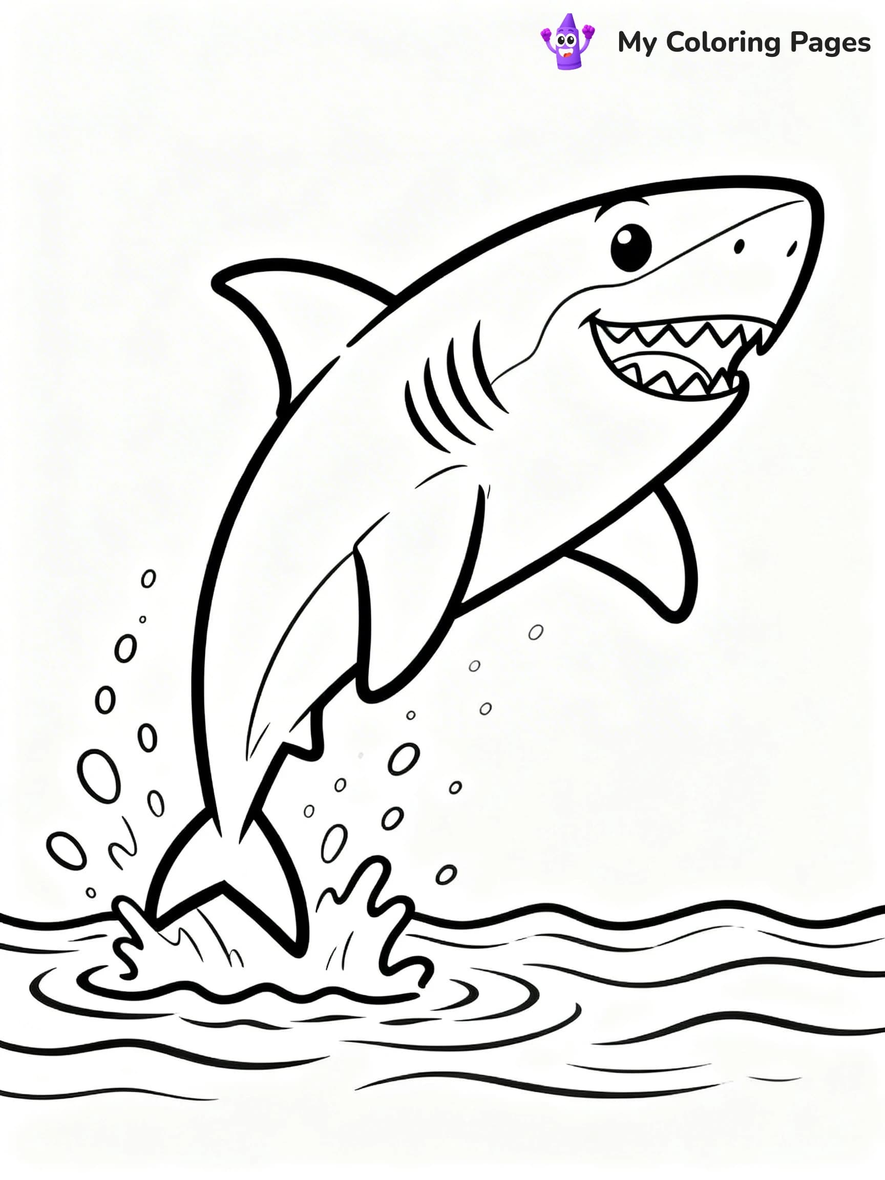 Great White Shark Coloring Pages - 3