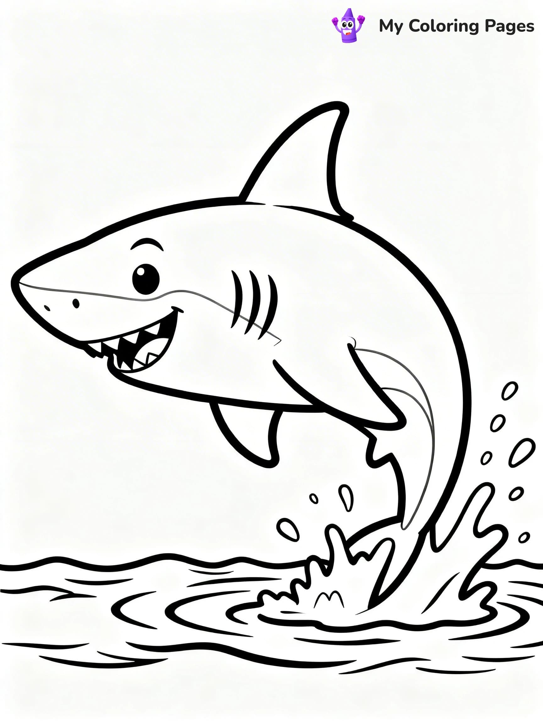 Great White Shark Coloring Pages - 2