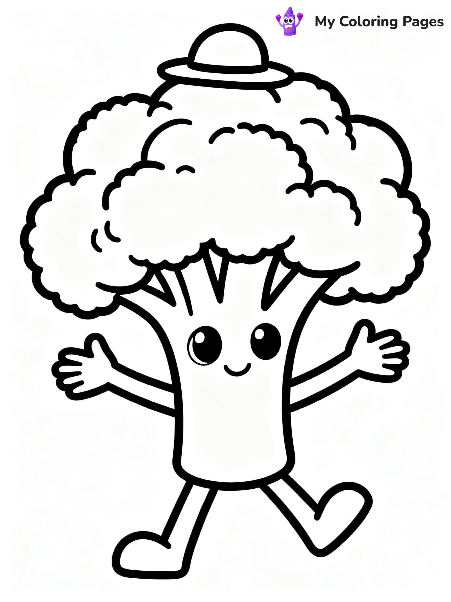 Broccoli Coloring Pages - 24