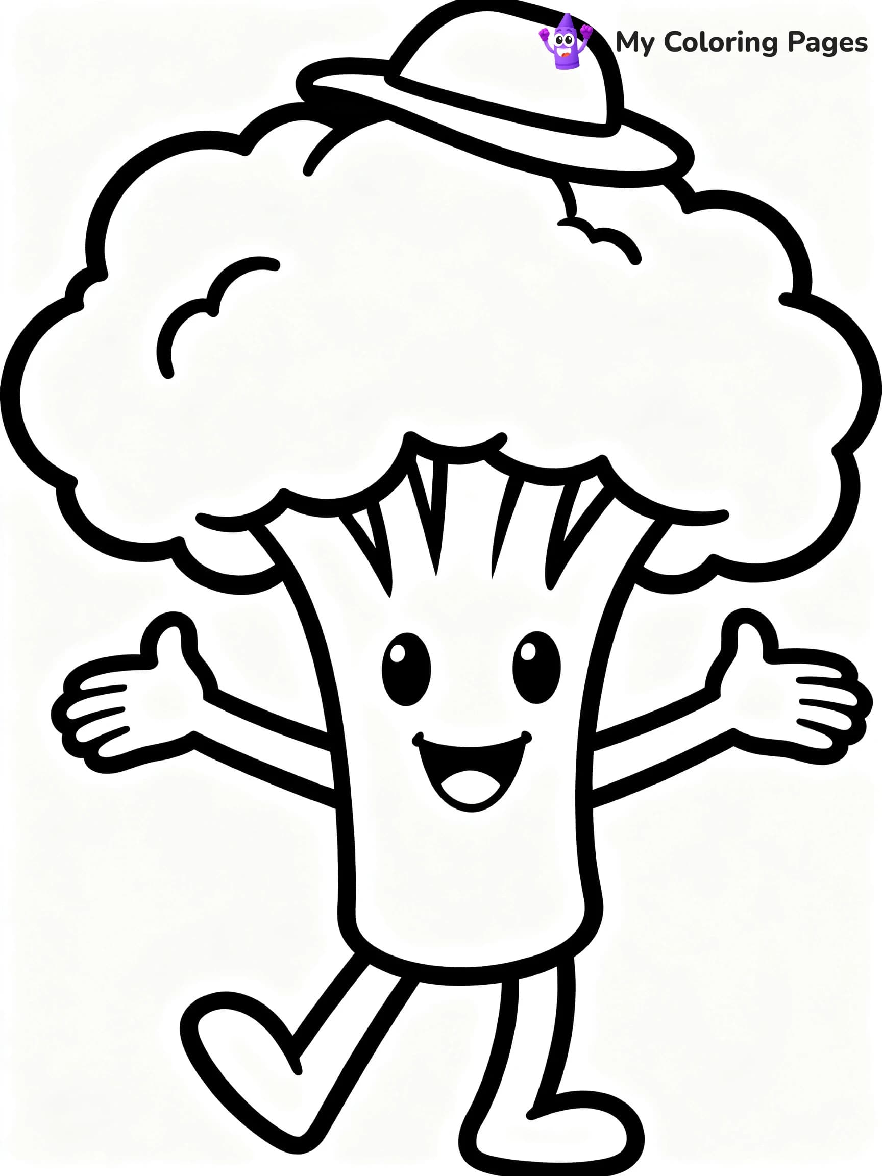Broccoli Coloring Pages - 21