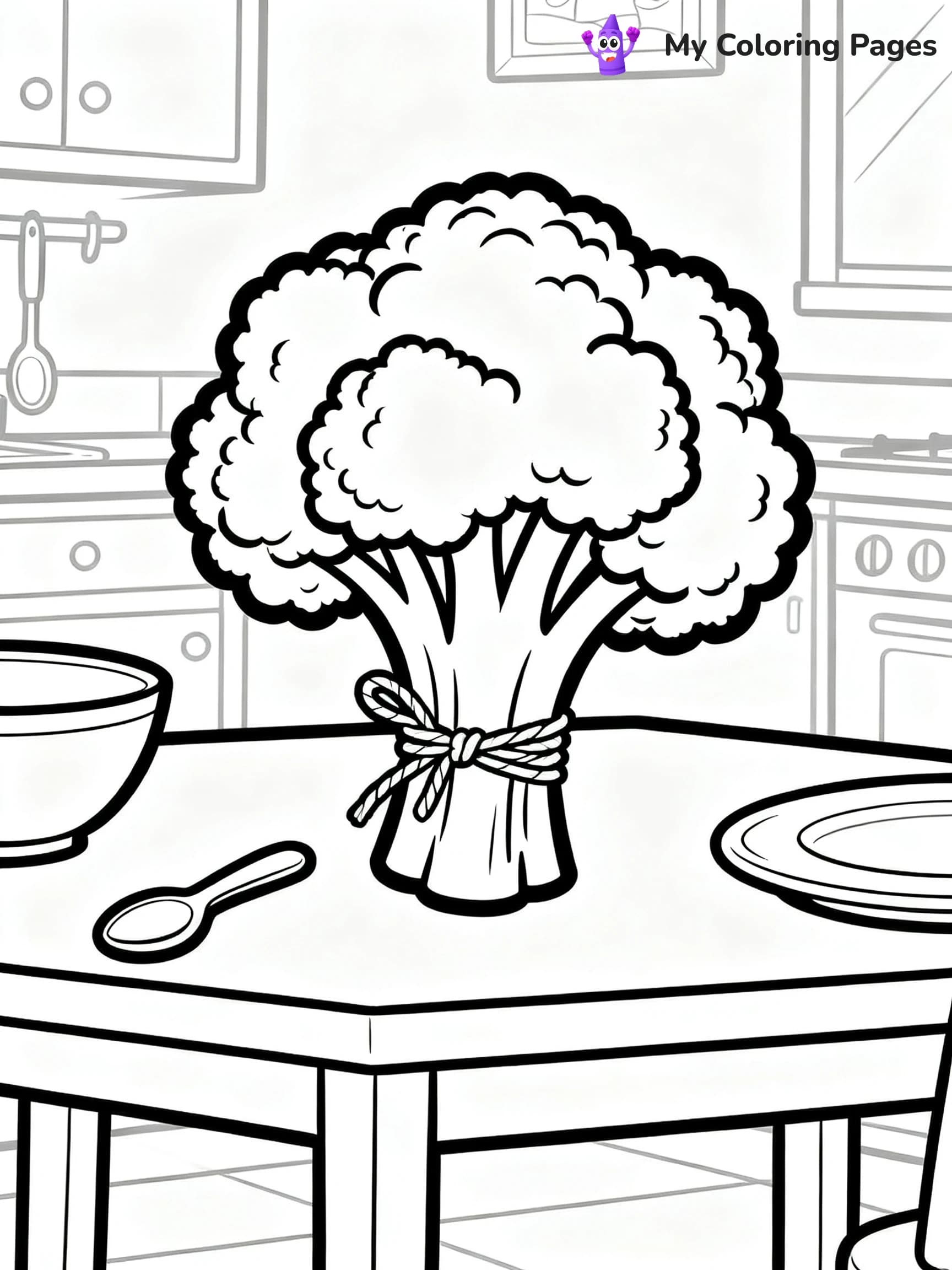 Broccoli Coloring Pages - 18