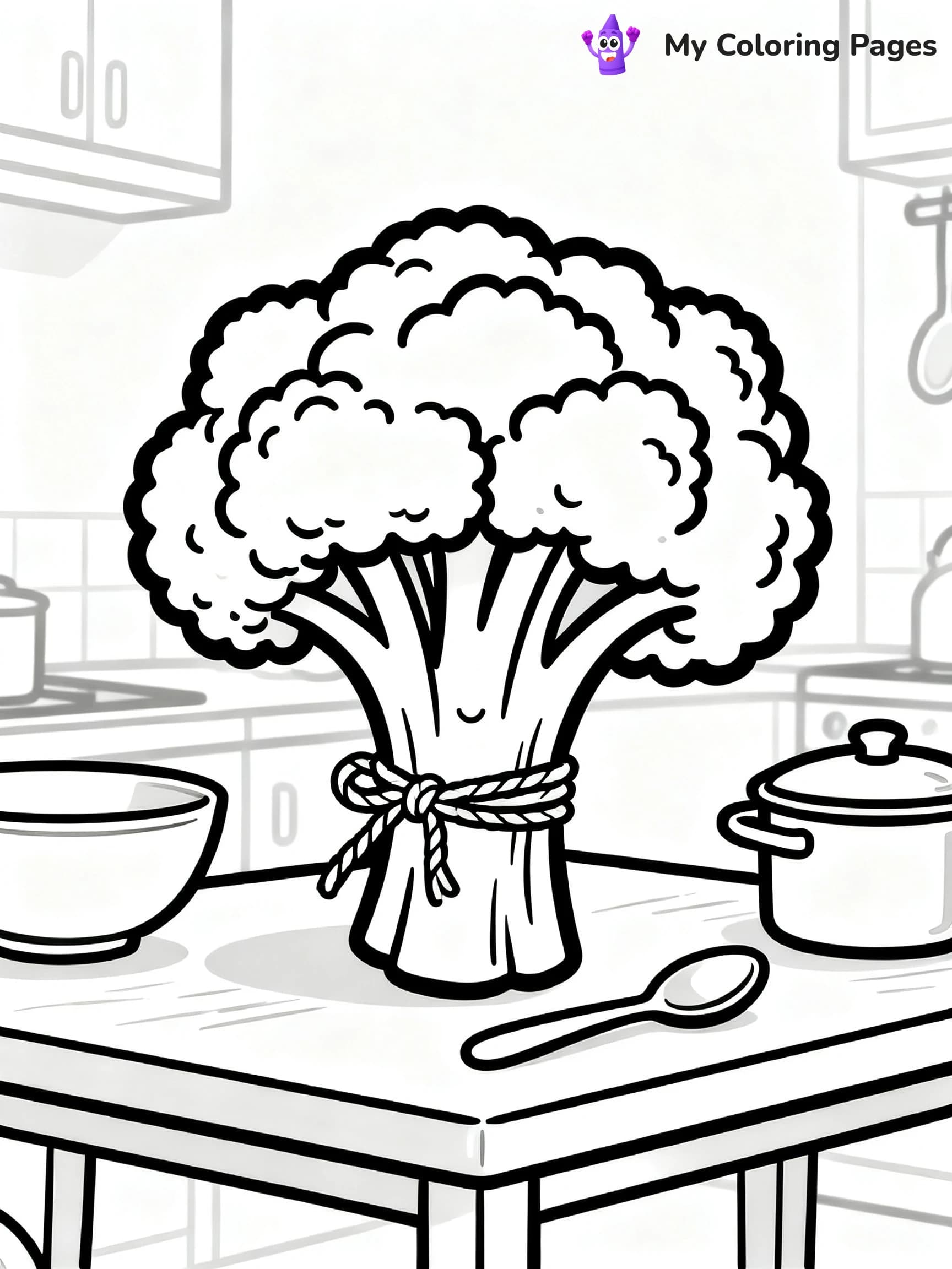 Broccoli Coloring Pages - 17