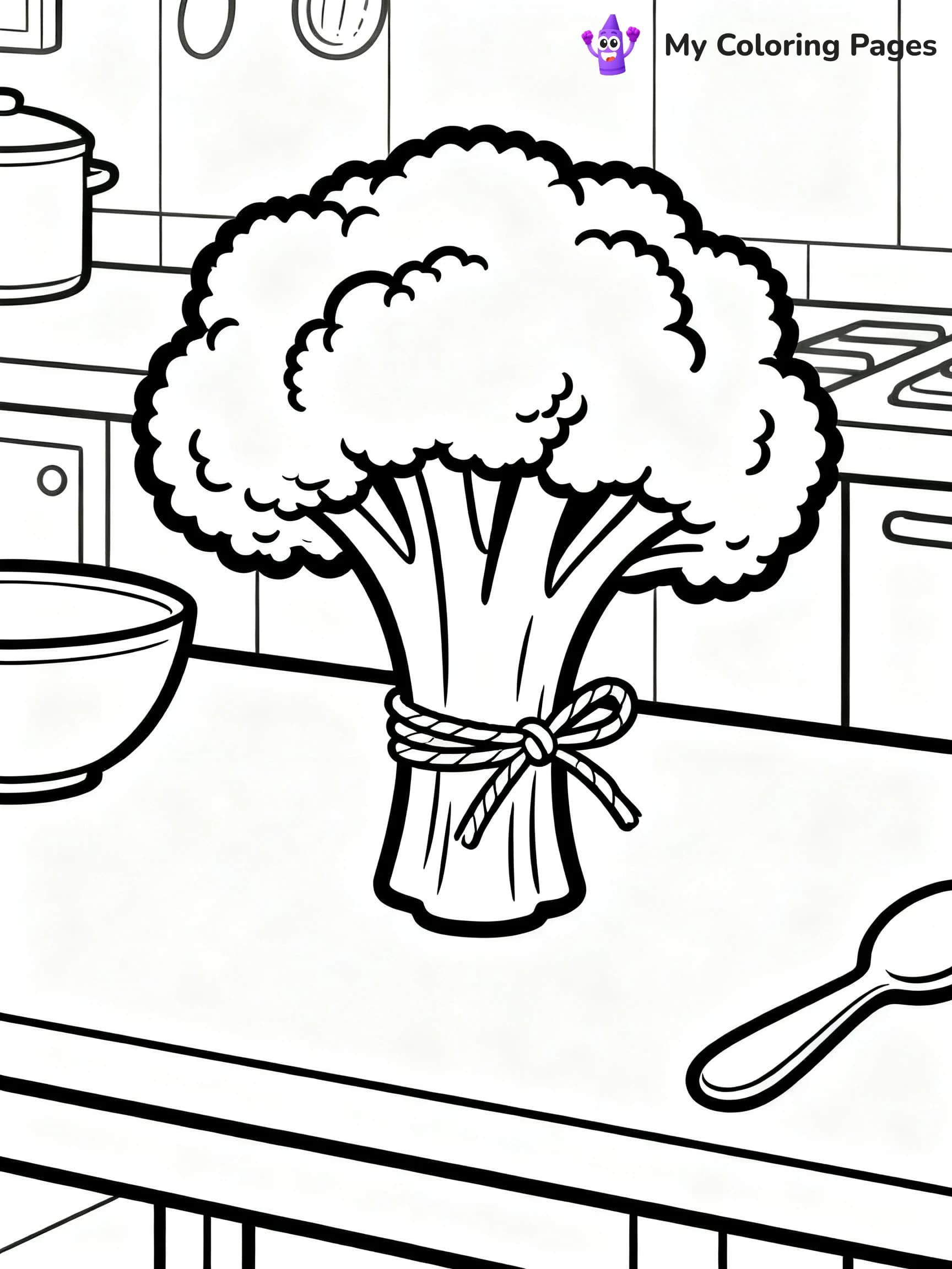 Broccoli Coloring Pages - 16