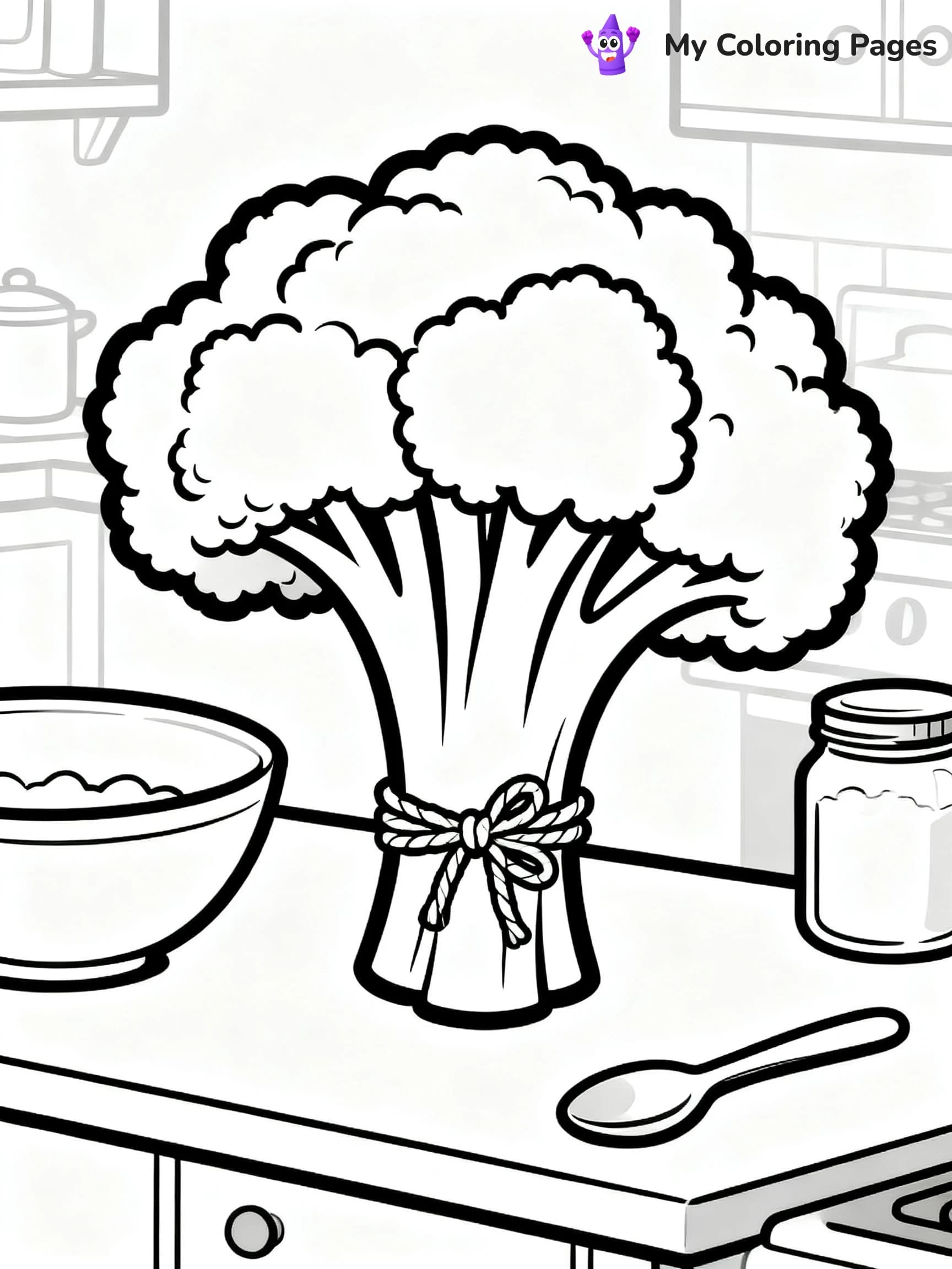 Broccoli Coloring Pages - 15