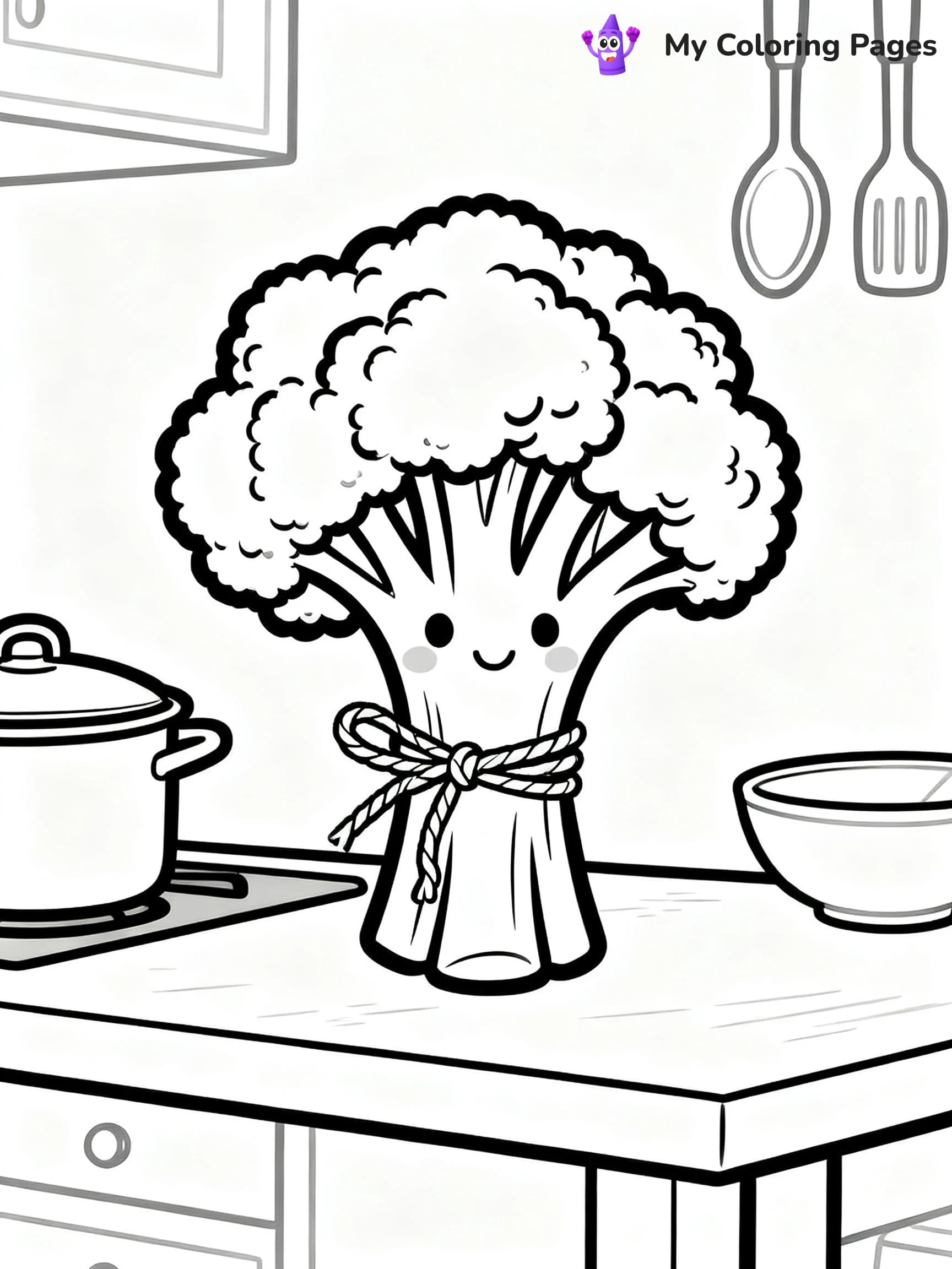 Broccoli Coloring Pages - 14