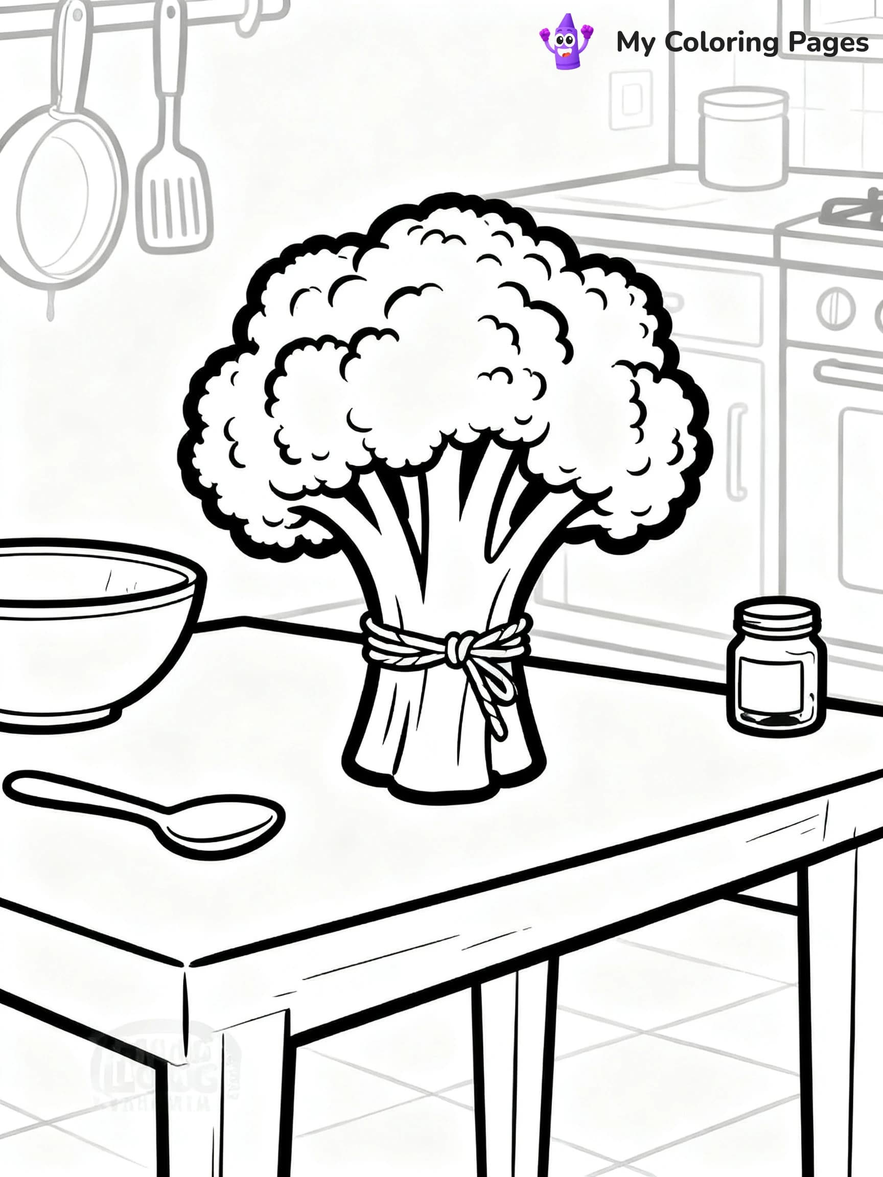 Broccoli Coloring Pages - 13