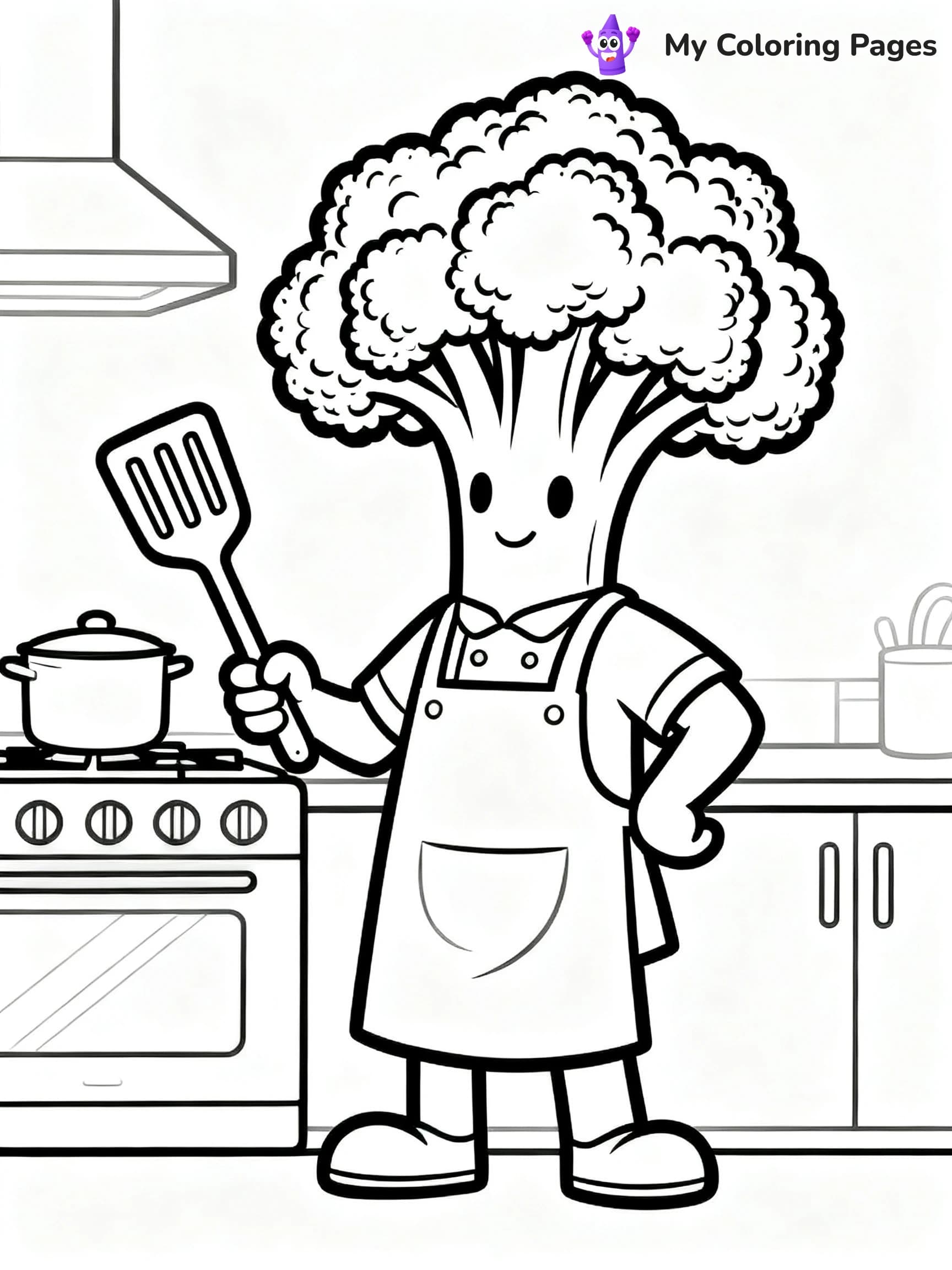 Broccoli Coloring Pages - 12