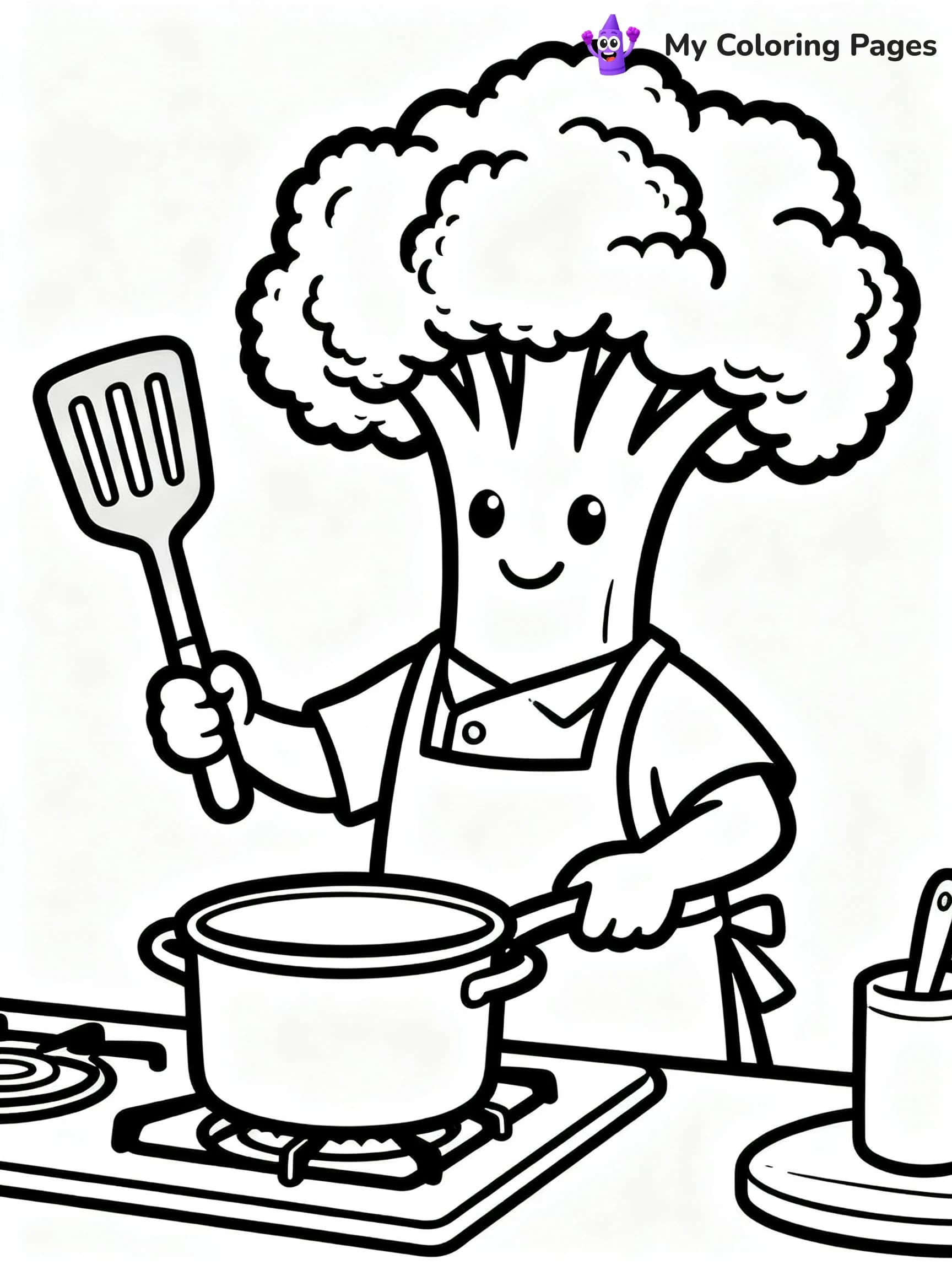 Broccoli Coloring Pages - 11