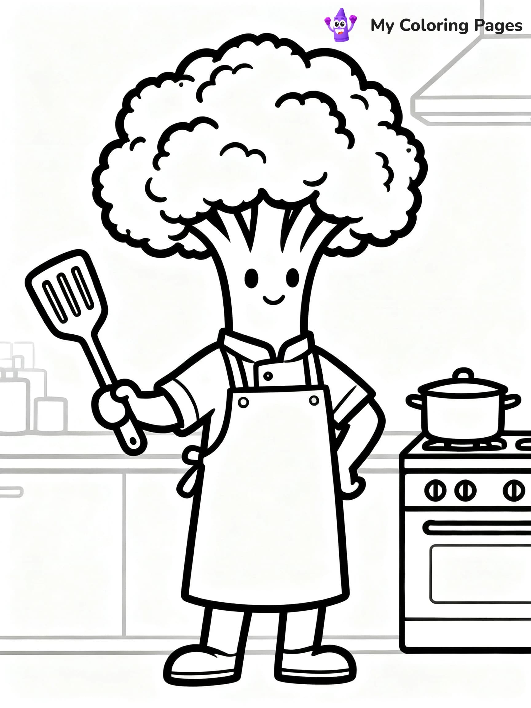 Broccoli Coloring Pages - 10