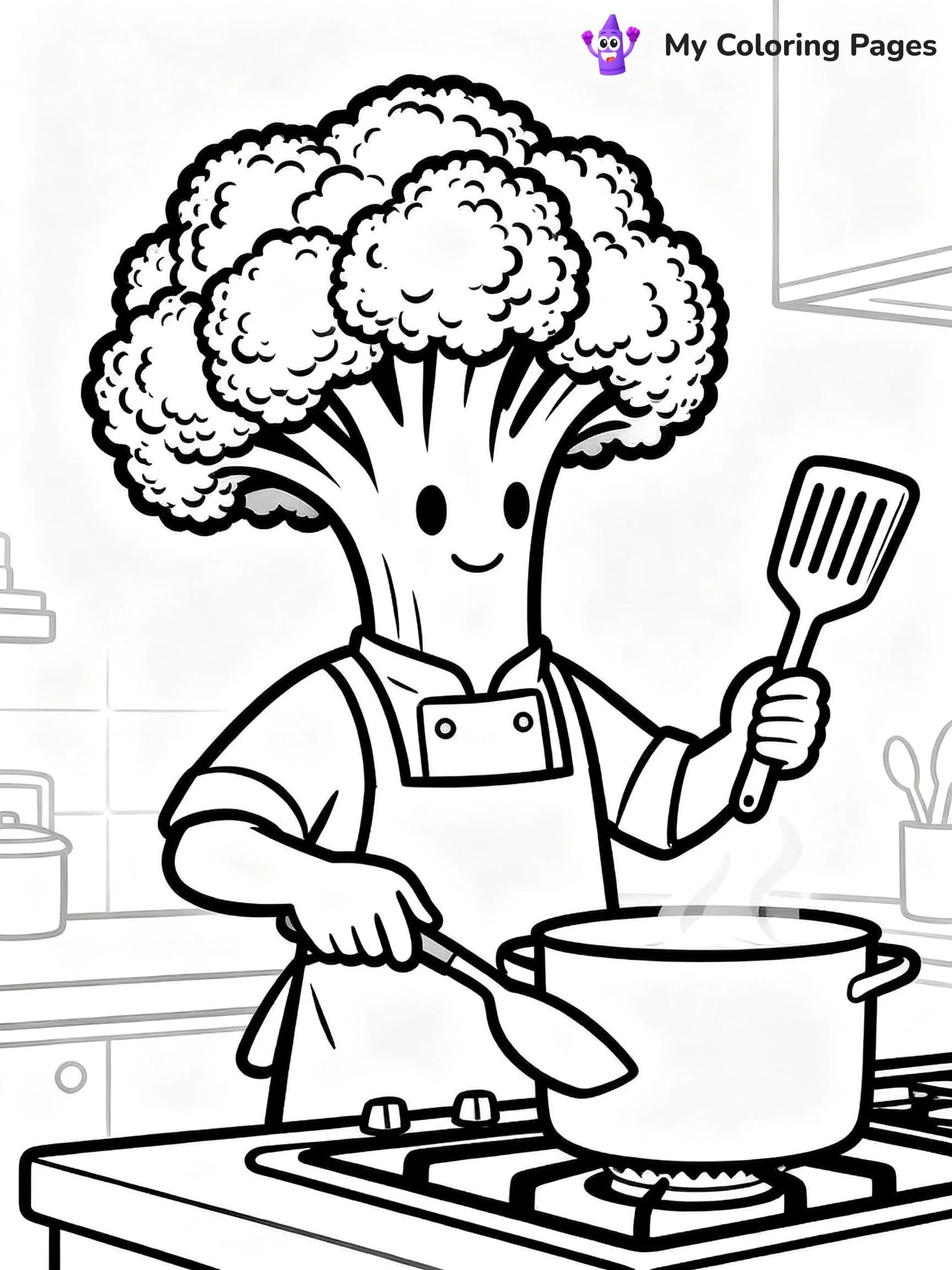 Broccoli Coloring Pages - 7