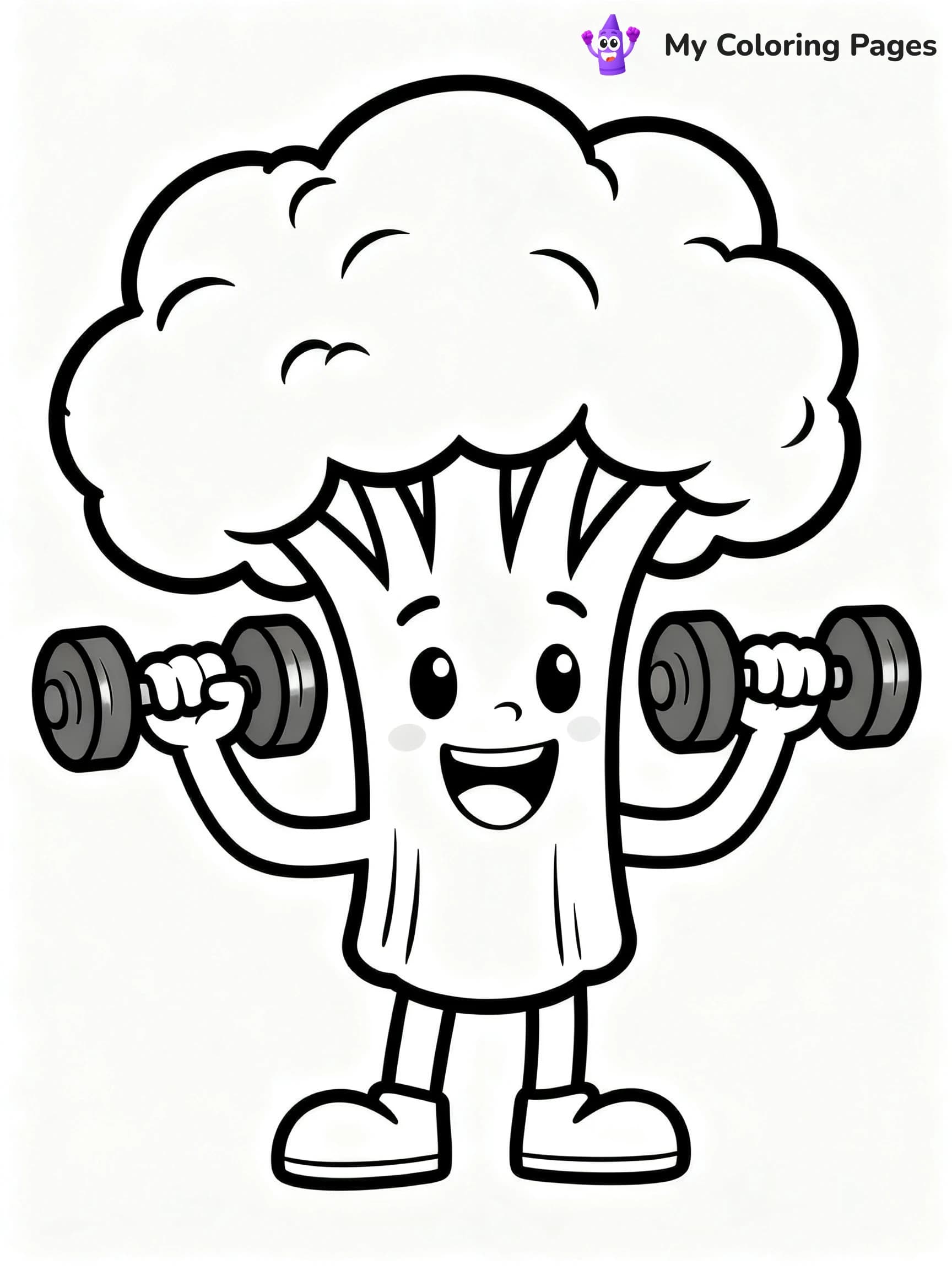 Broccoli Coloring Pages - 4