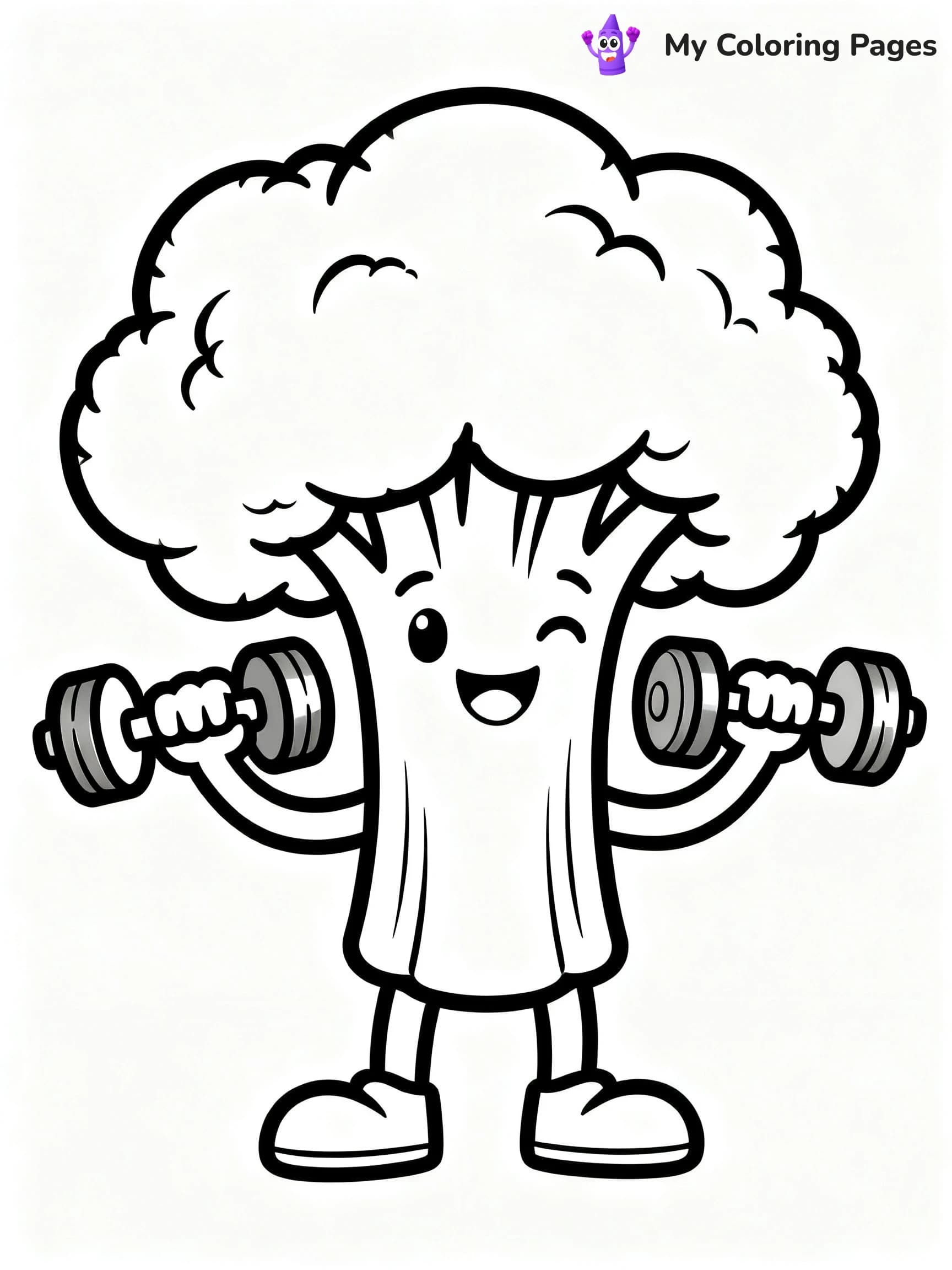 Broccoli Coloring Pages - 3