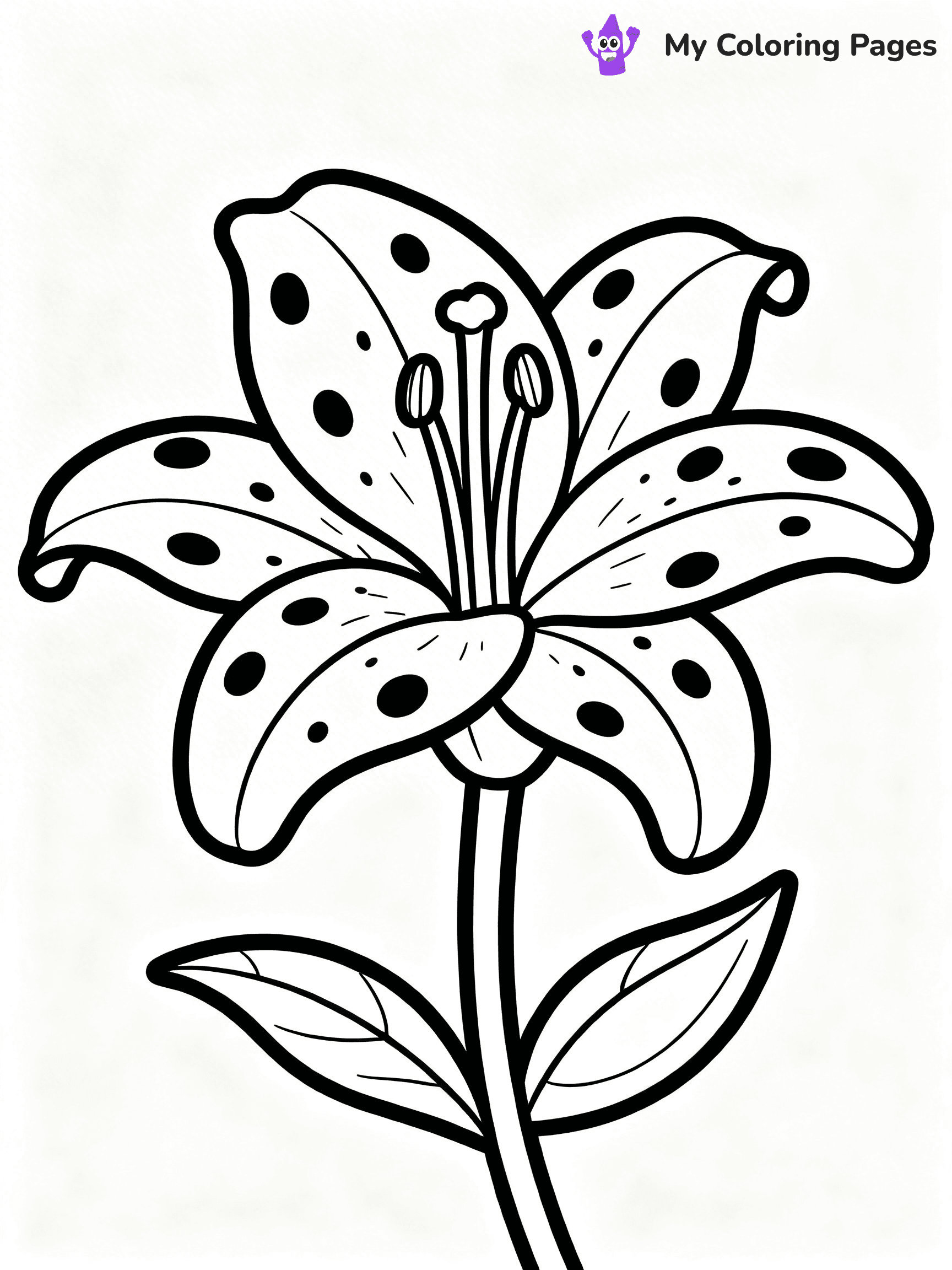 Lilies Coloring Pages - 46