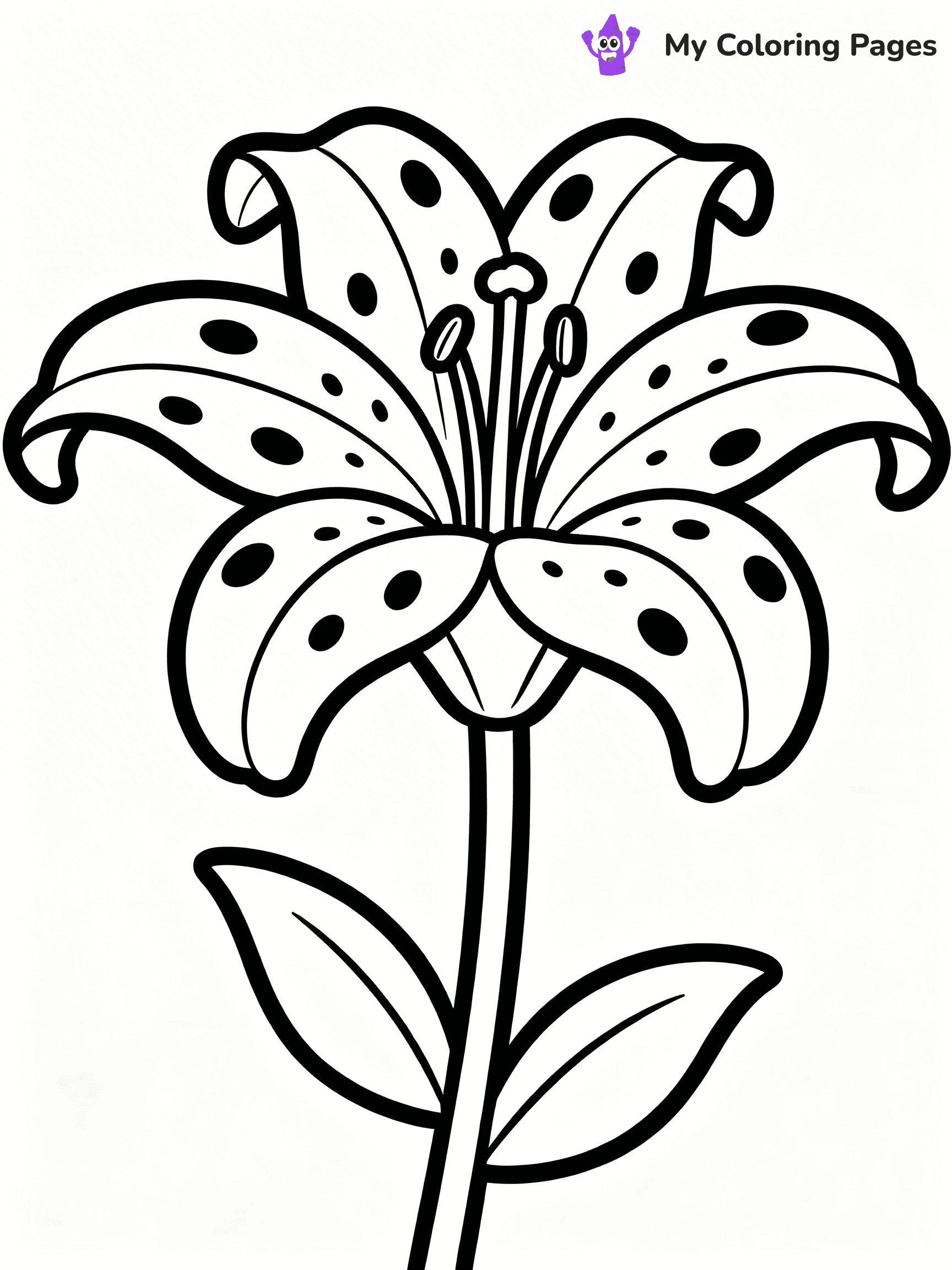 Lilies Coloring Pages - 44
