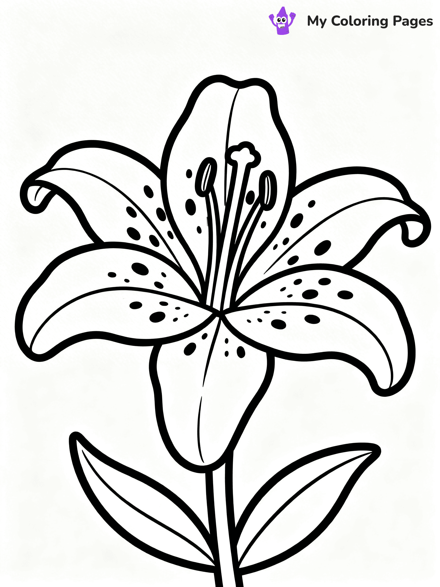 Lilies Coloring Pages - 40