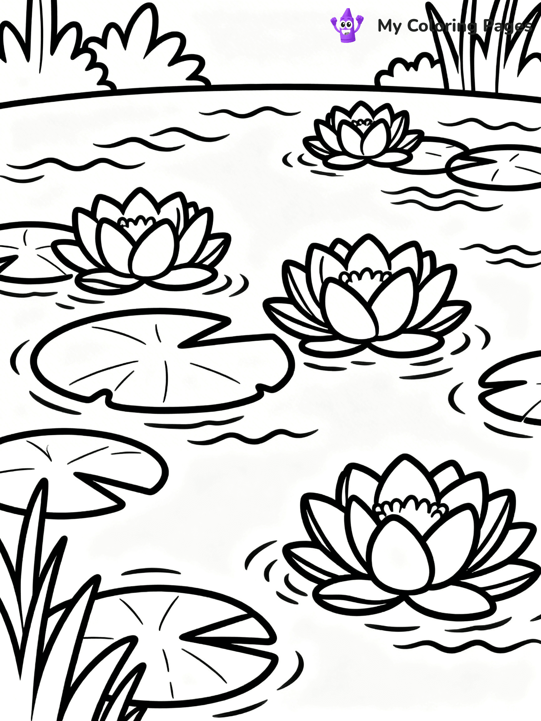 Lilies Coloring Pages - 25