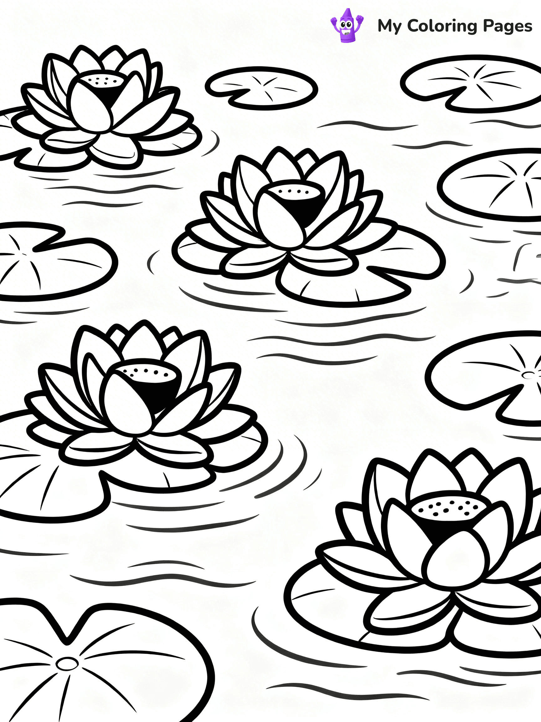 Lilies Coloring Pages - 24