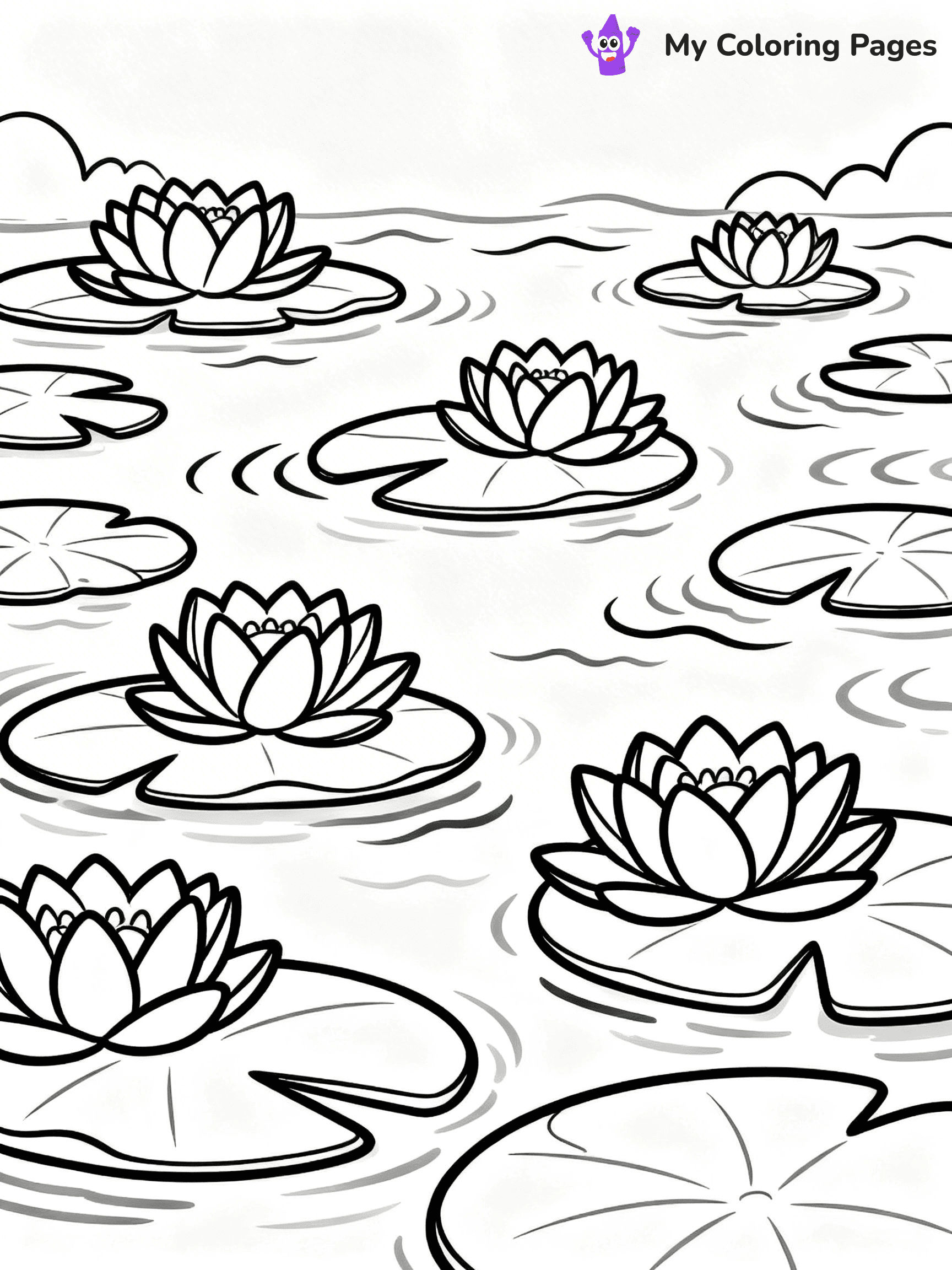 Lilies Coloring Pages - 23