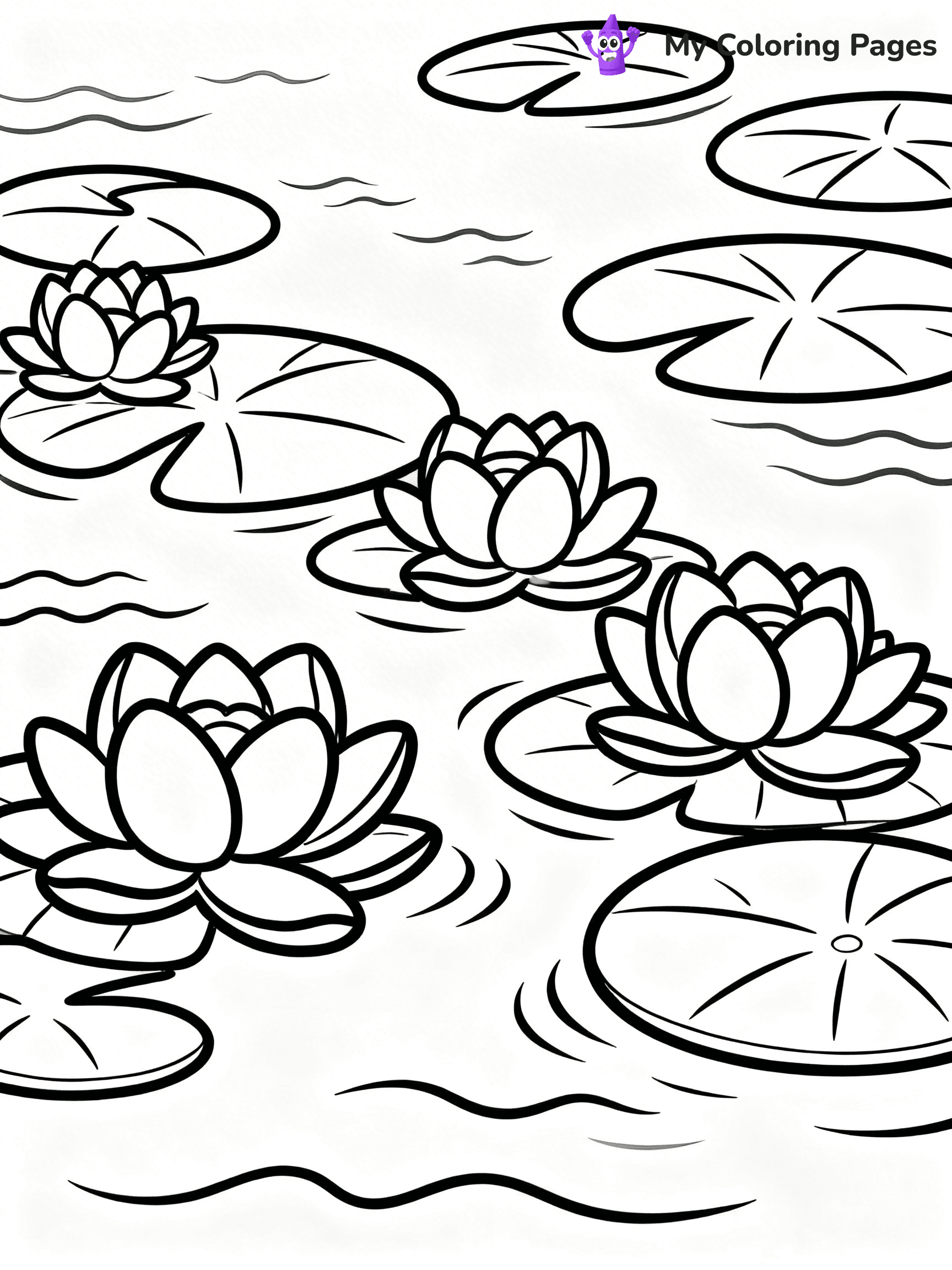 Lilies Coloring Pages - 22