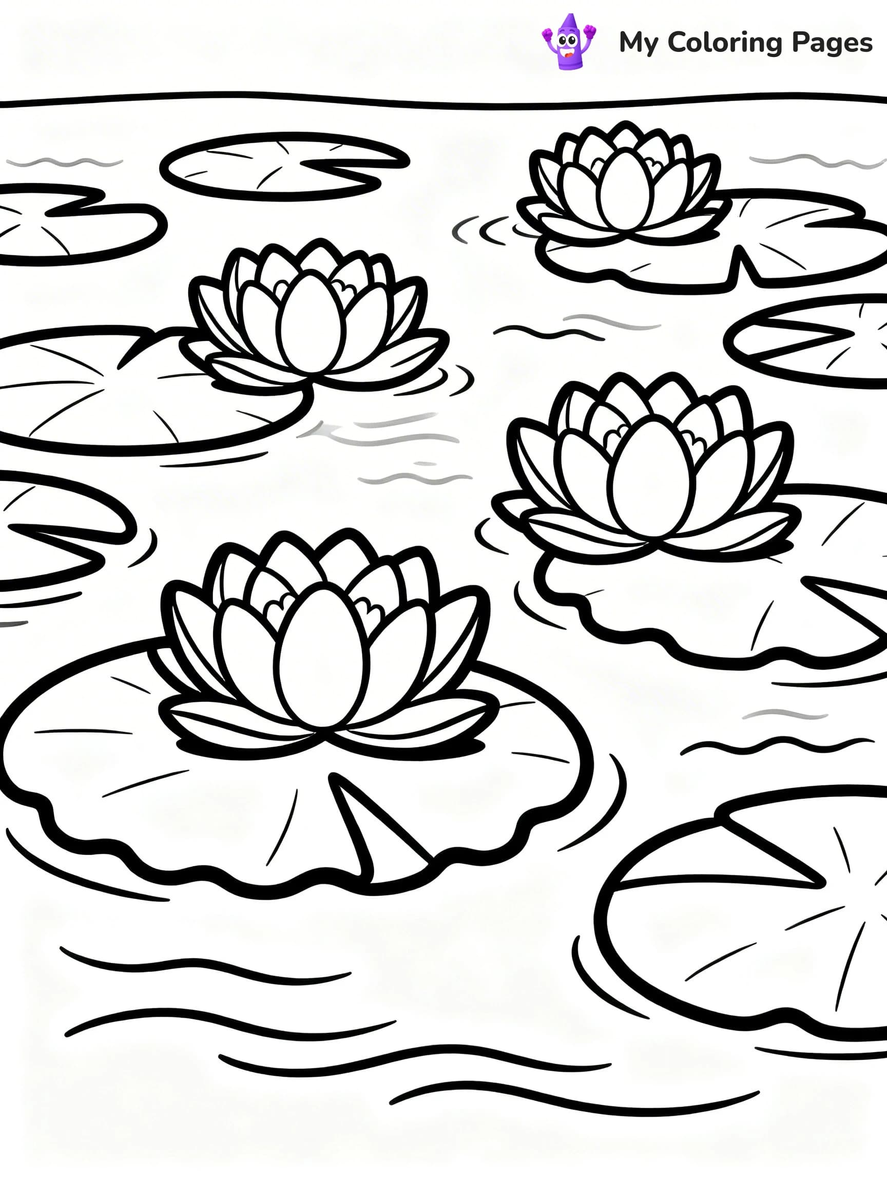 Lilies Coloring Pages - 21