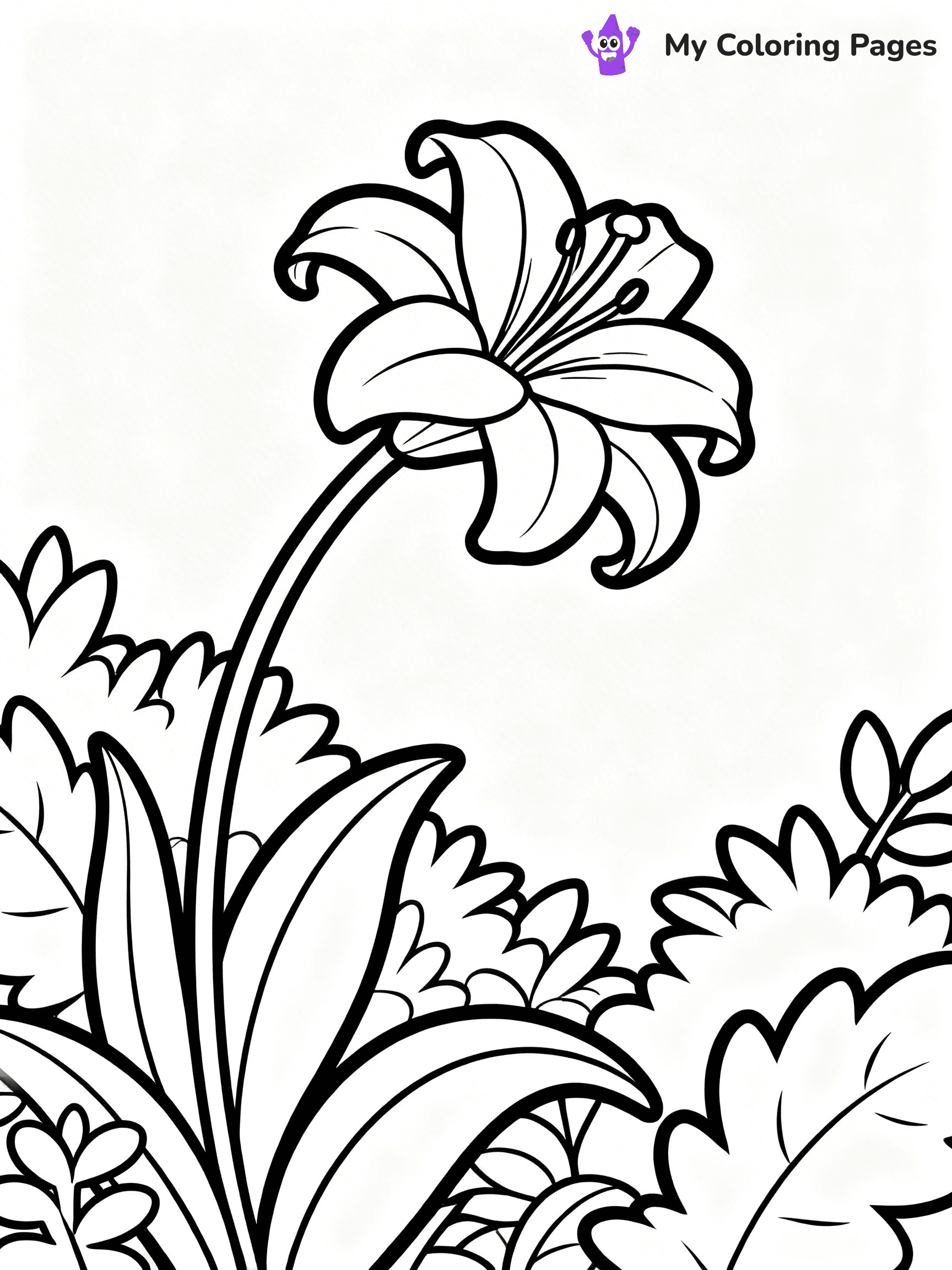 Lilies Coloring Pages - 20