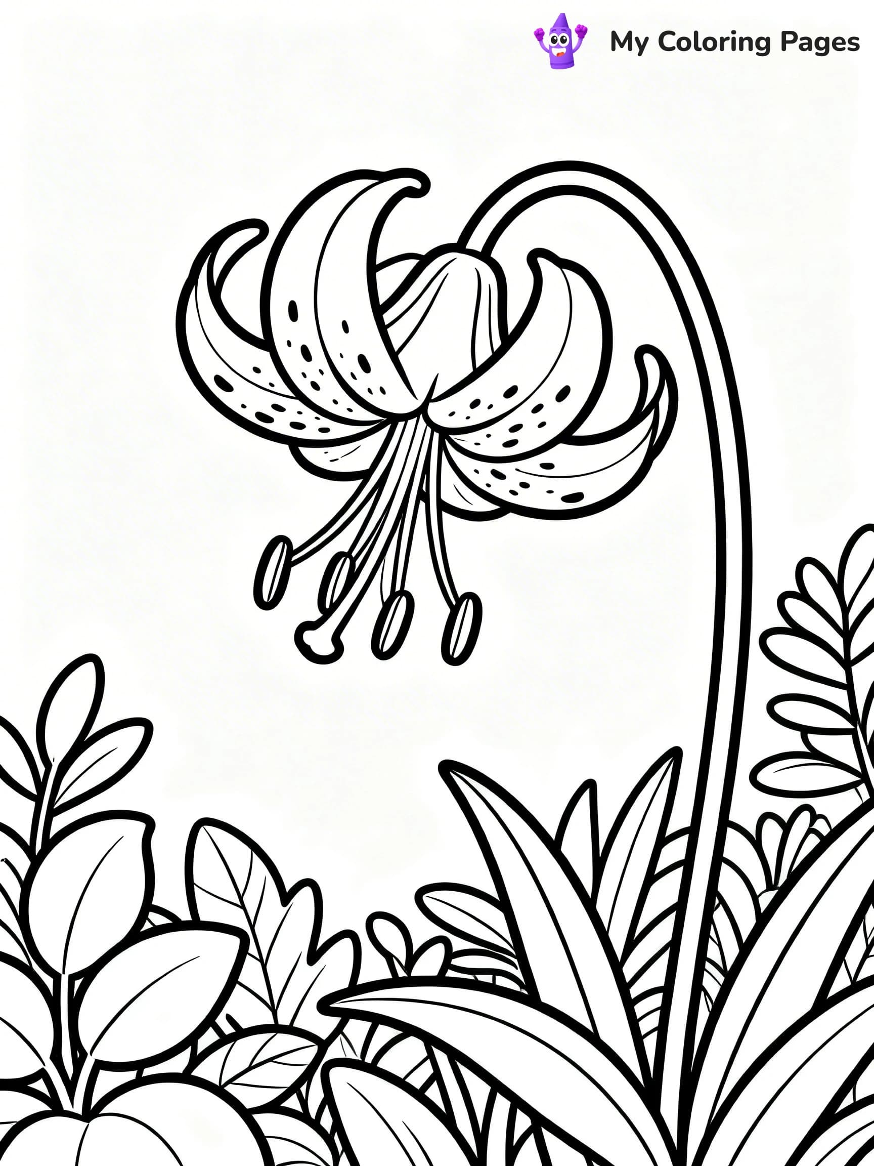 Lilies Coloring Pages - 15