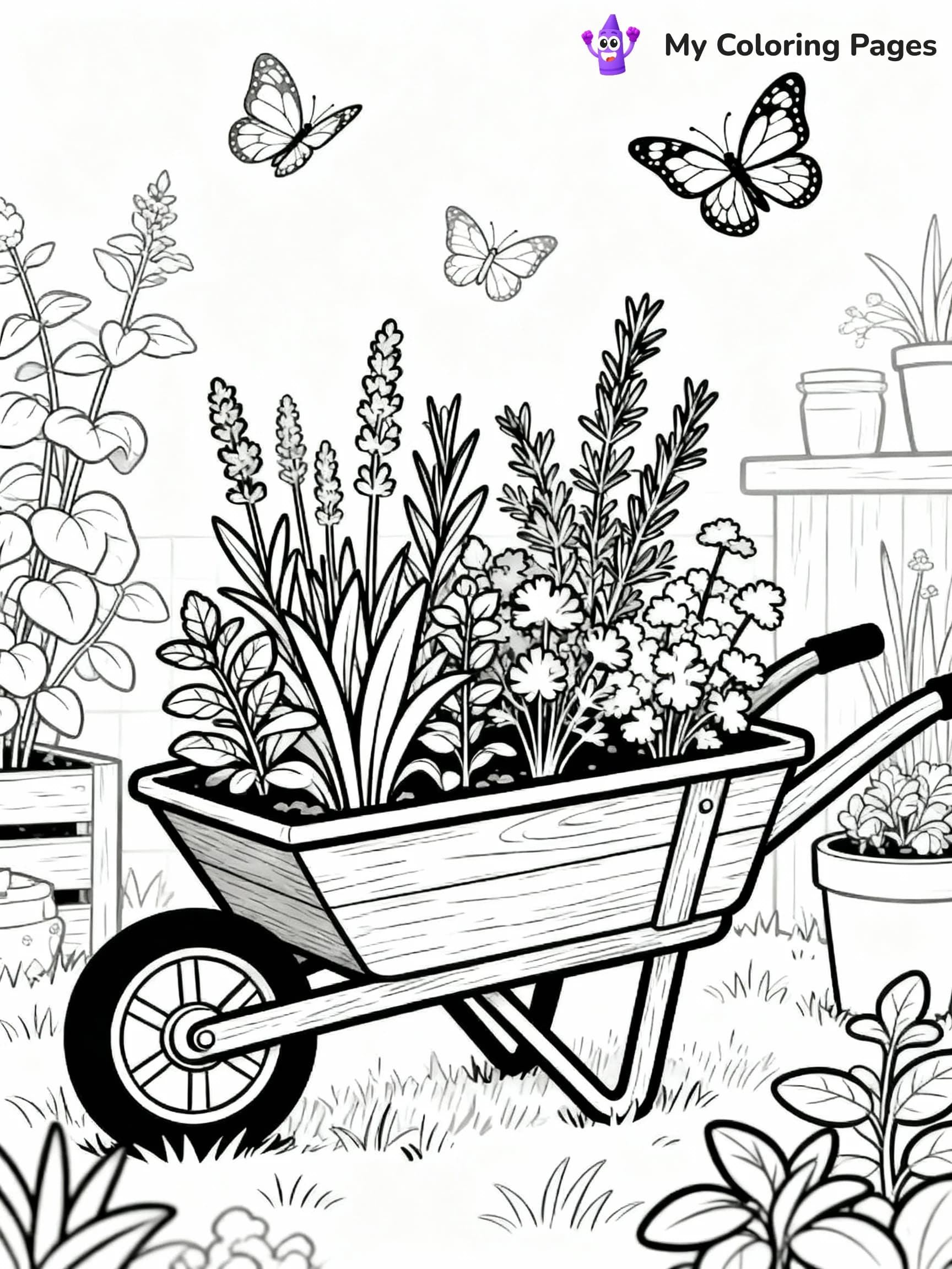 Cottagecore Coloring Pages - 17