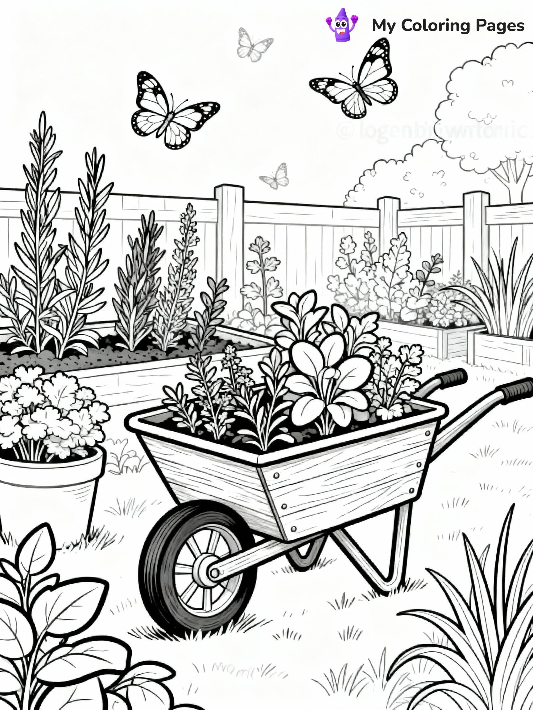 Cottagecore Coloring Pages - 16