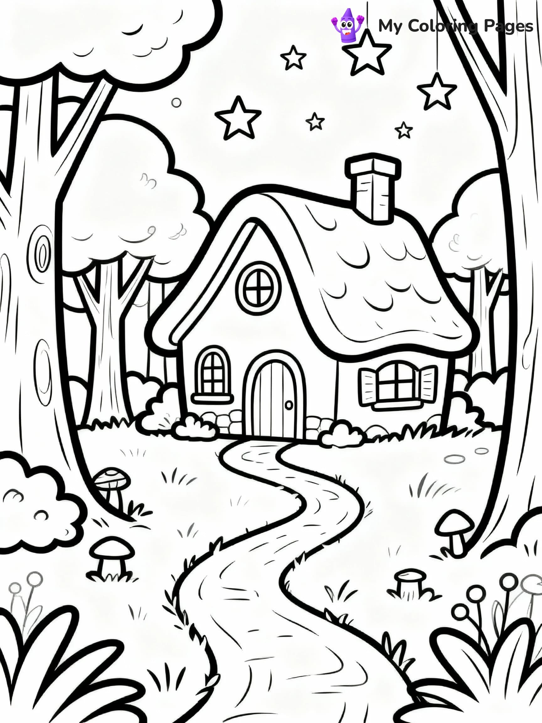 Cottagecore Coloring Pages - 9