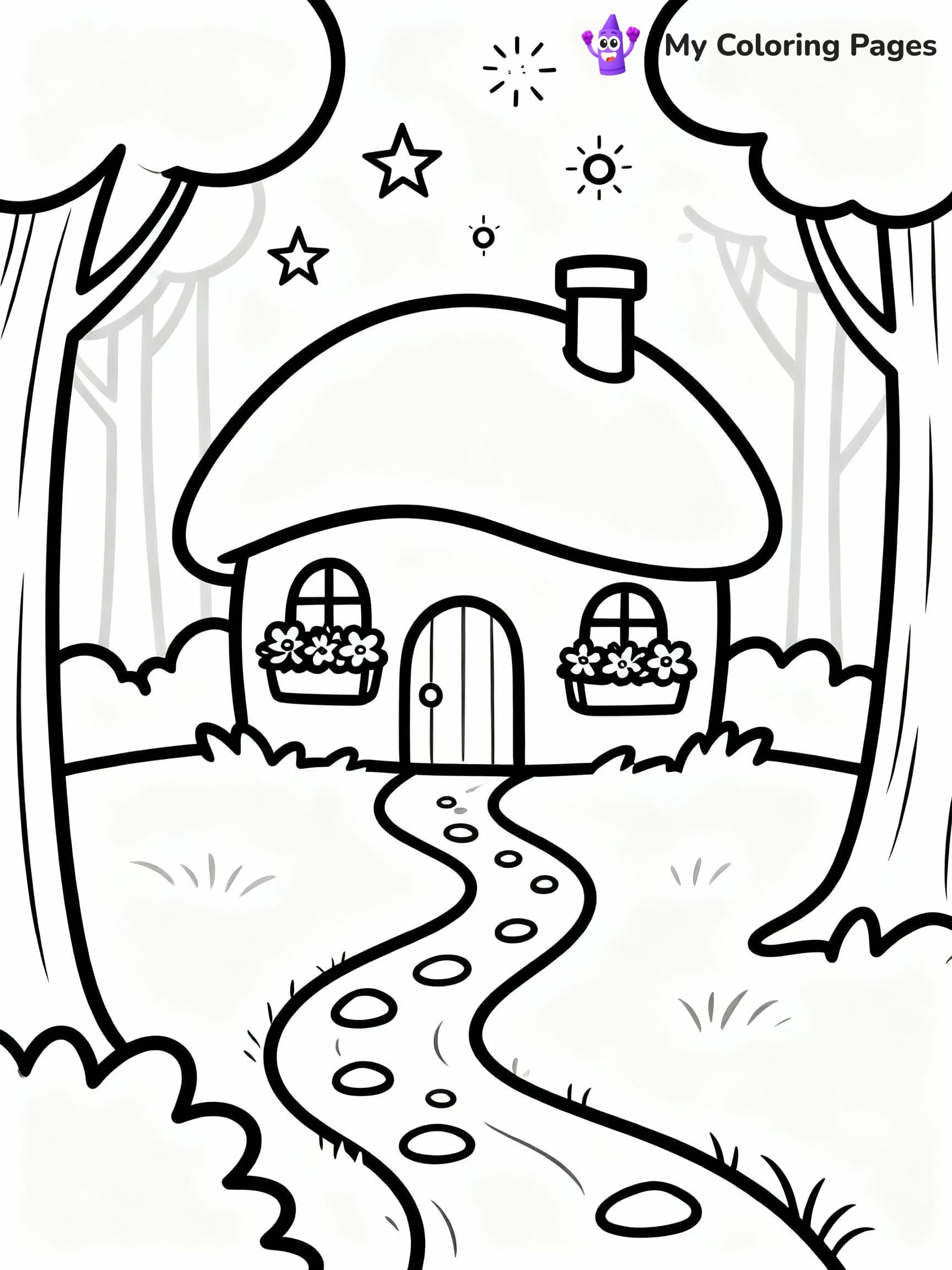 Cottagecore Coloring Pages - 7
