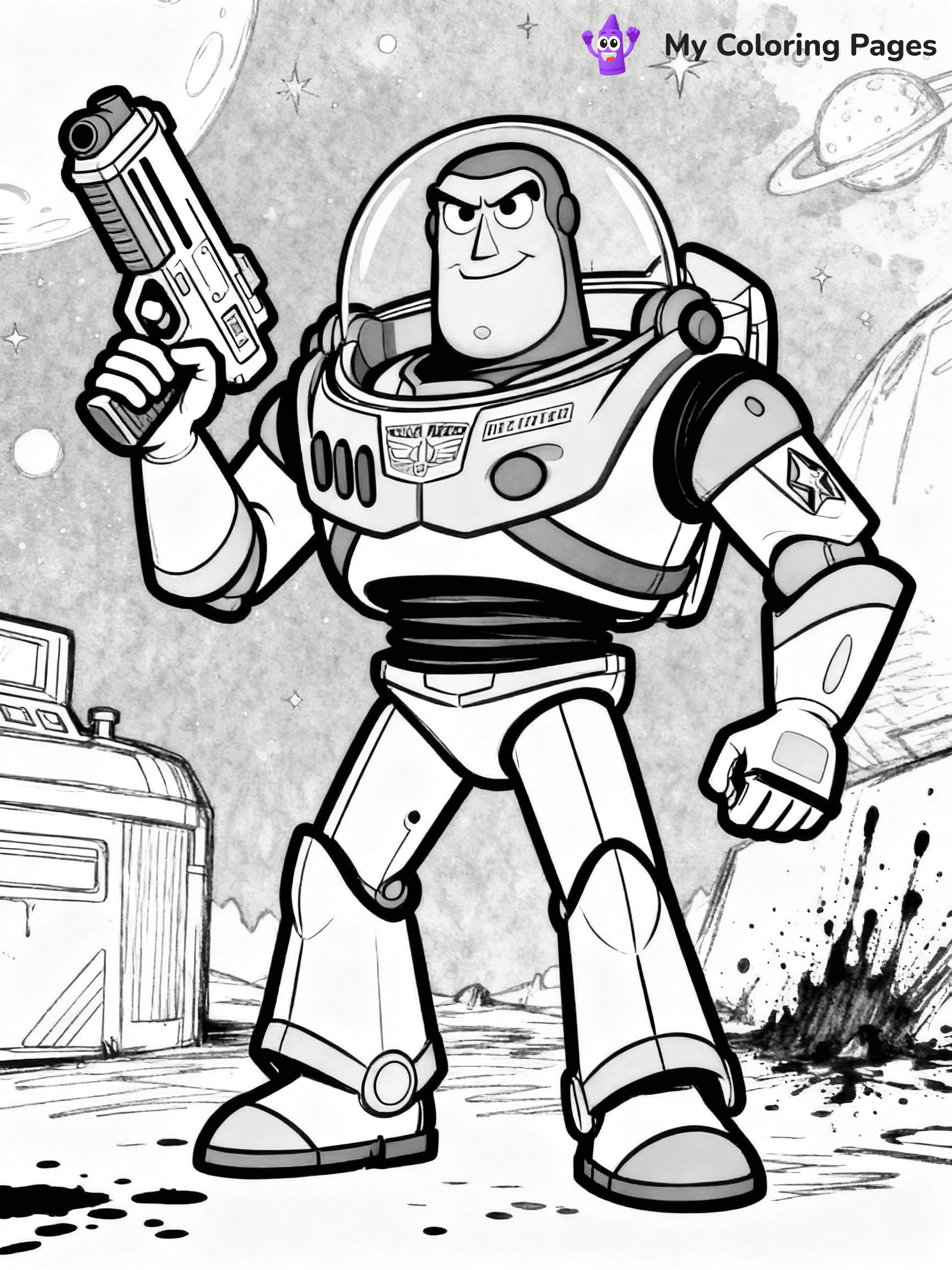 Buzz Lightyear Coloring Pages - 22