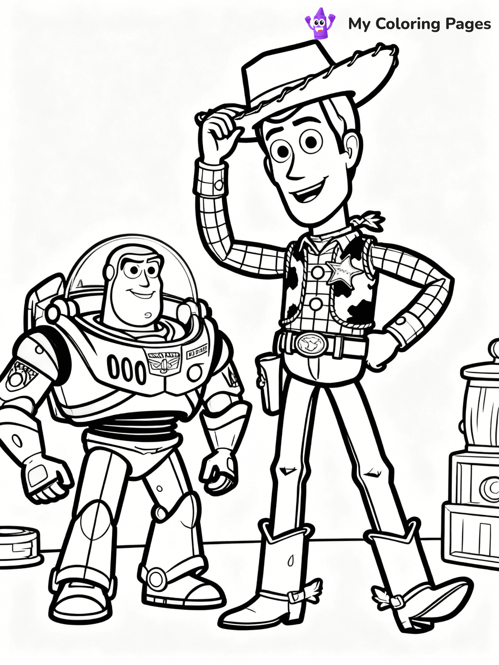 Buzz Lightyear Coloring Pages - 1